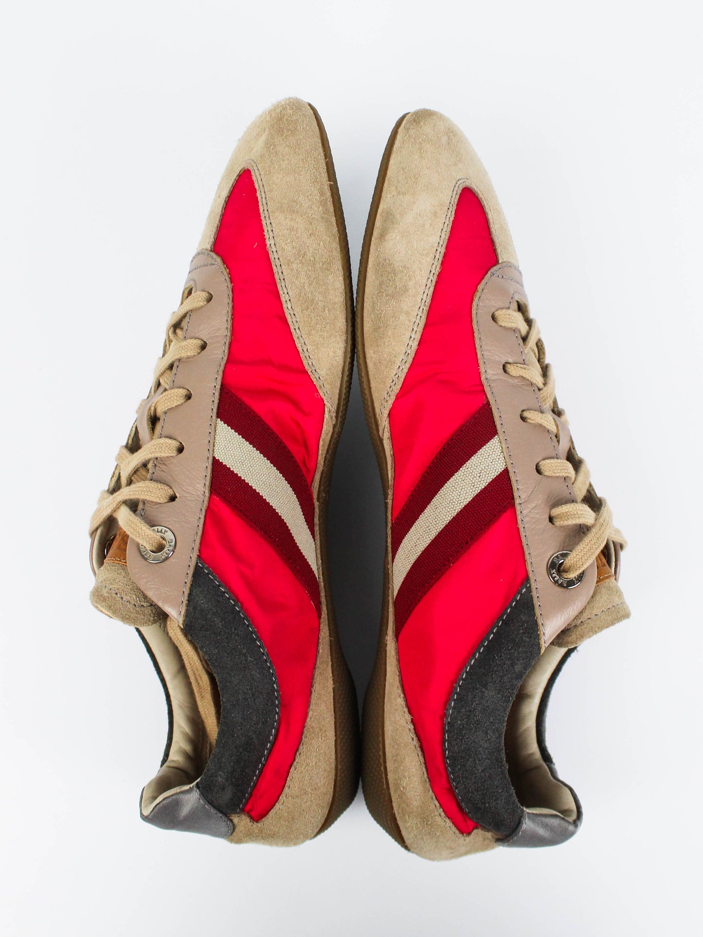 Bally Suede Trainers Beige