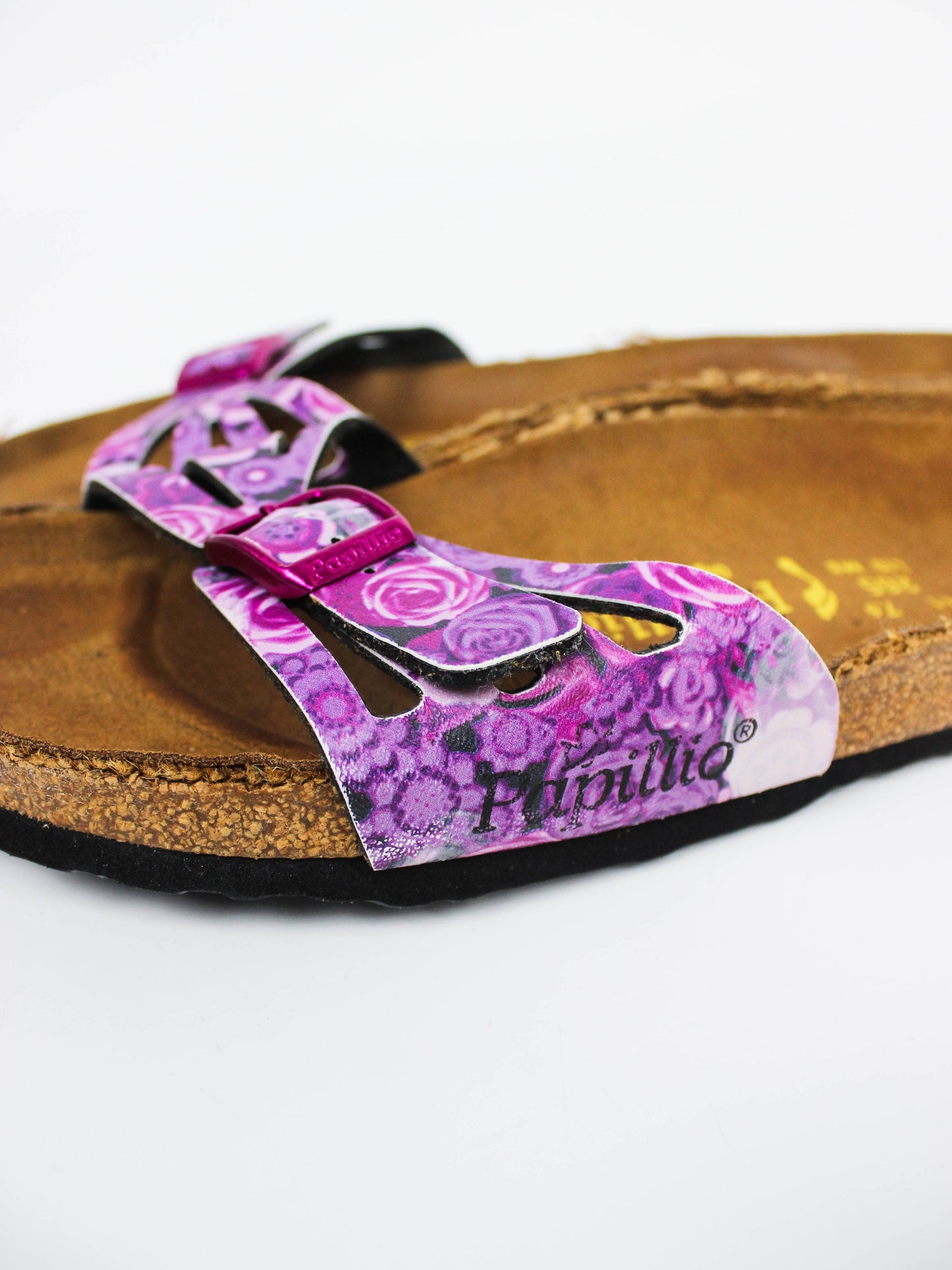 Birkenstock Papillio Purple Floral Slide Sandals