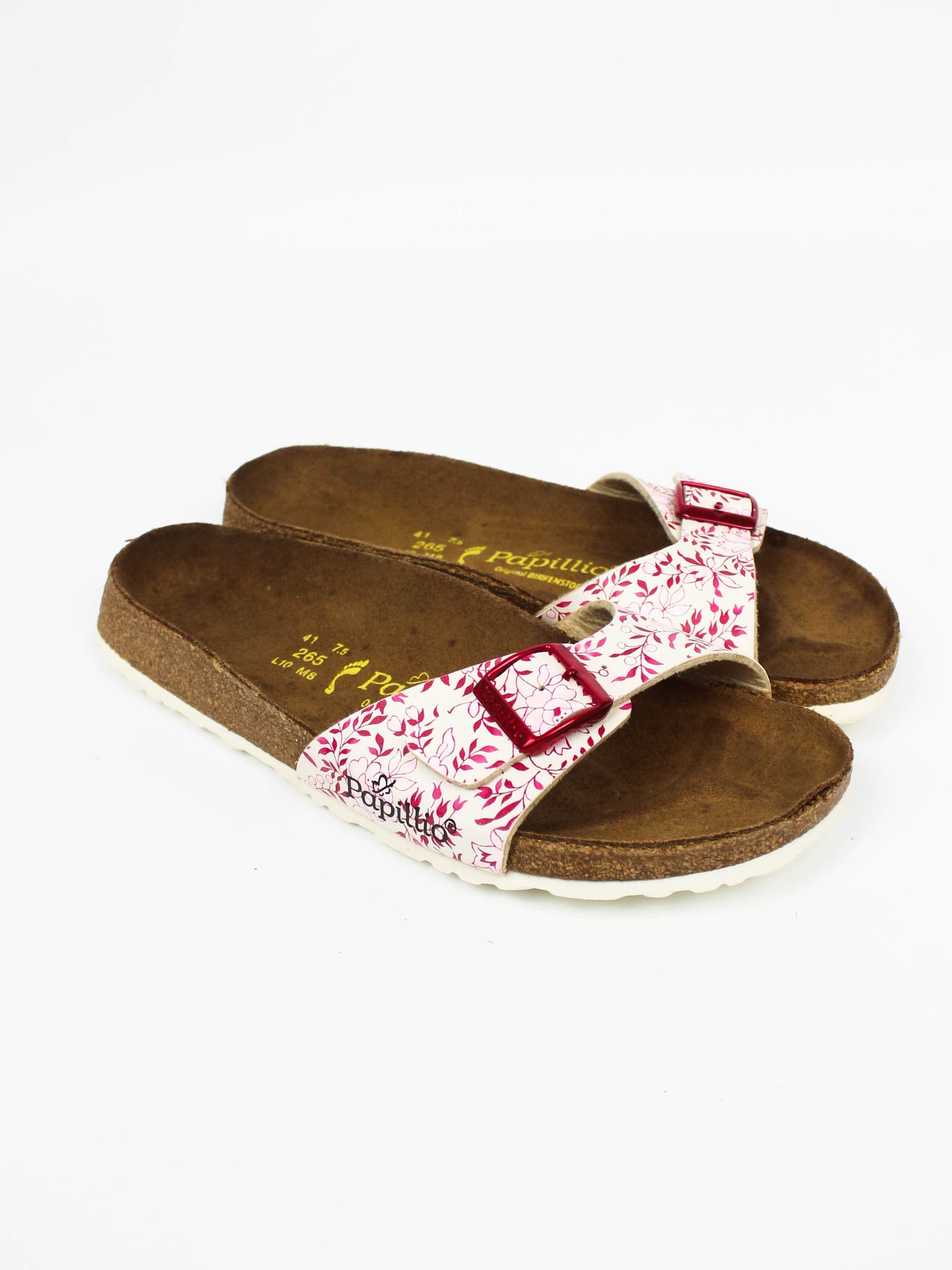 Birkenstock Papillio Pink Floral Slide Sandals