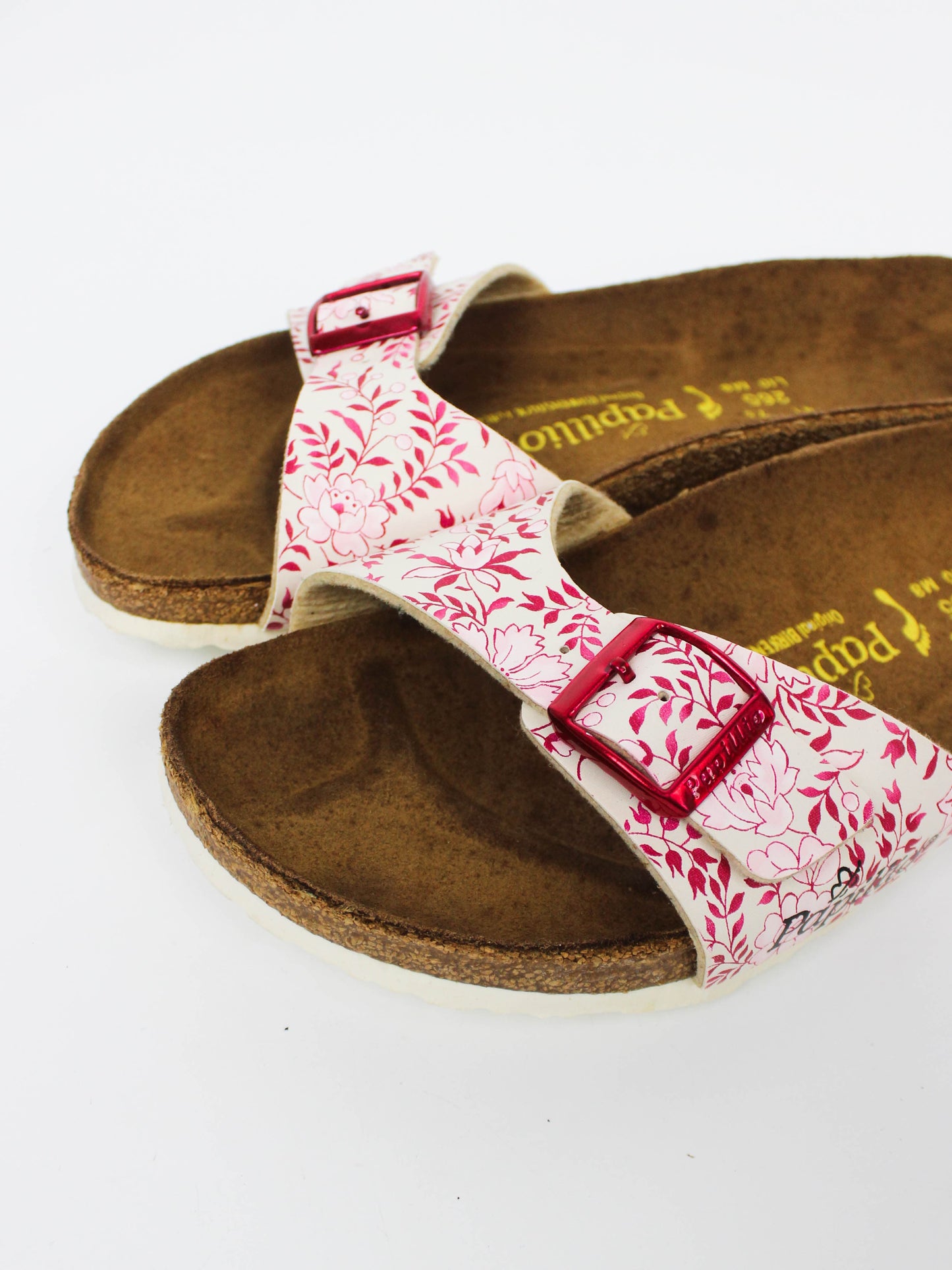 Birkenstock Papillio Pink Floral Slide Sandals