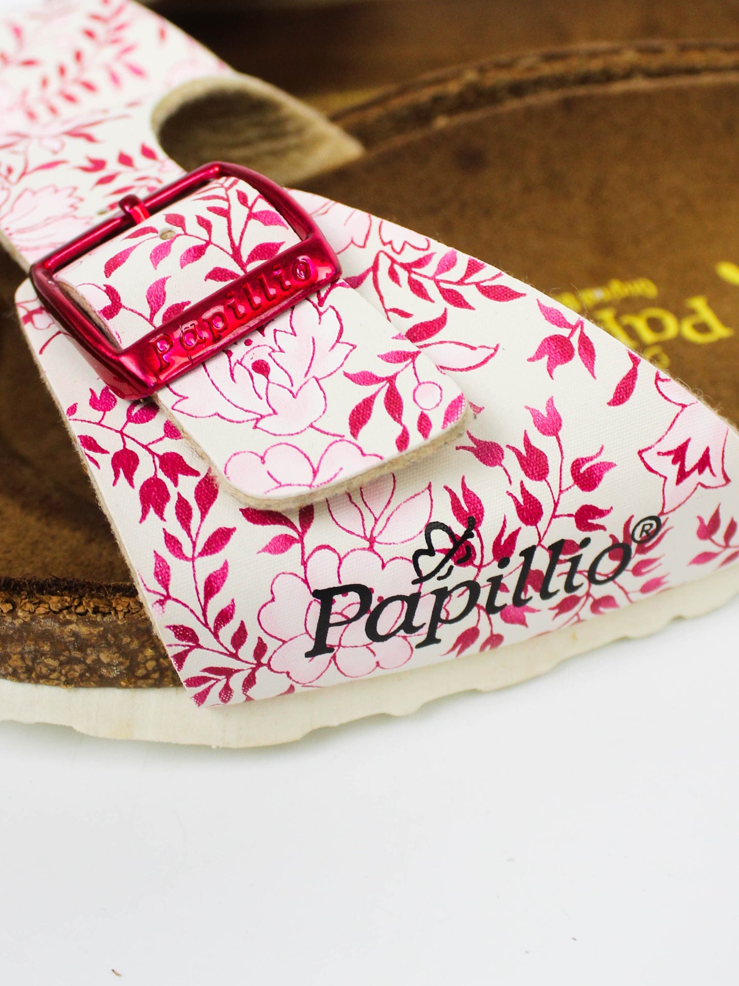 Birkenstock Papillio Pink Floral Slide Sandals