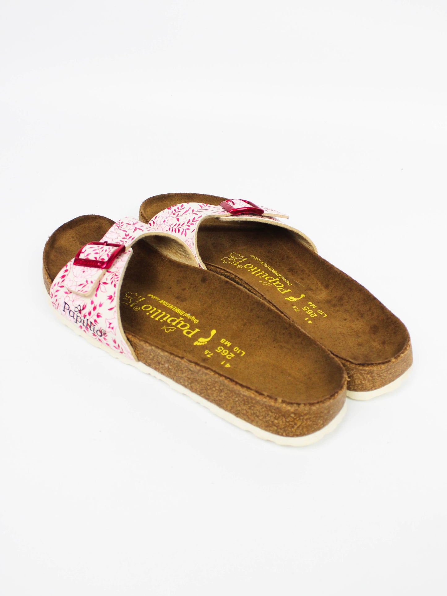 Birkenstock Papillio Pink Floral Slide Sandals