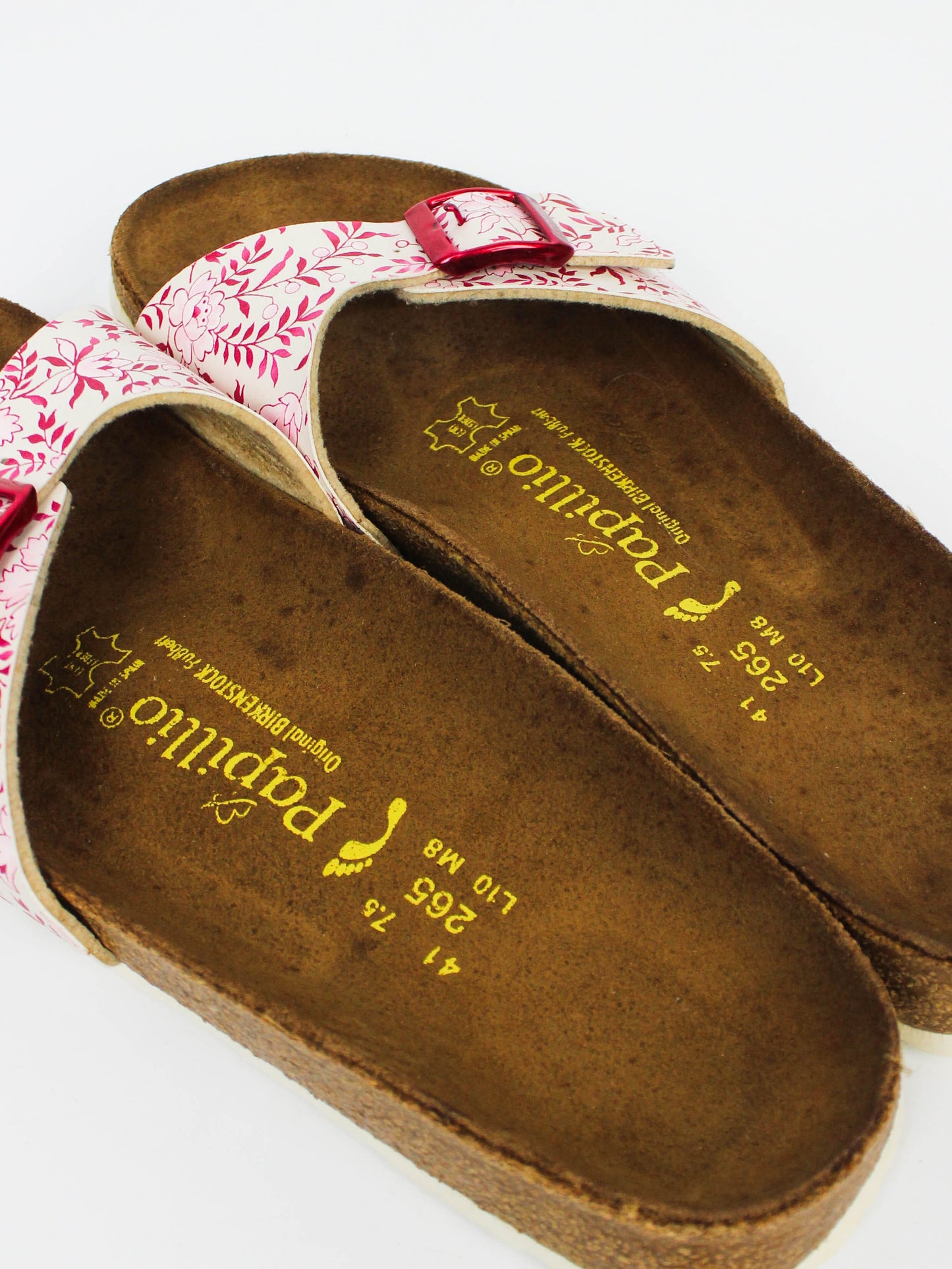 Birkenstock Papillio Pink Floral Slide Sandals