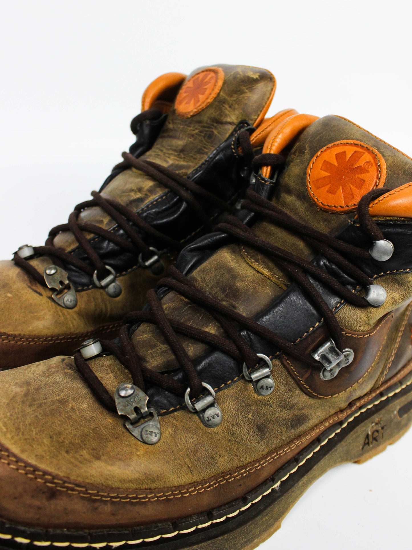 The Art Company Distressed Leather Hiking Boots