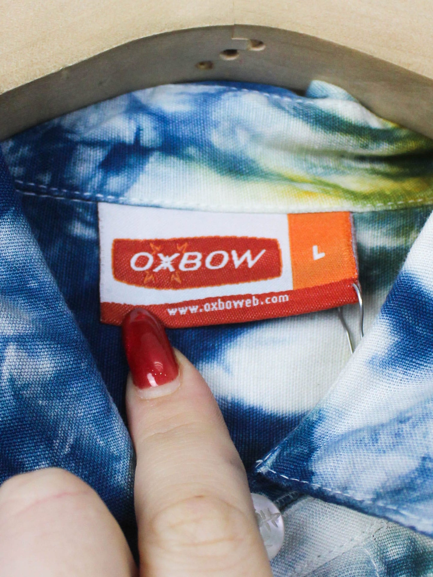 Синьо-помаранчева сорочка Oxbow