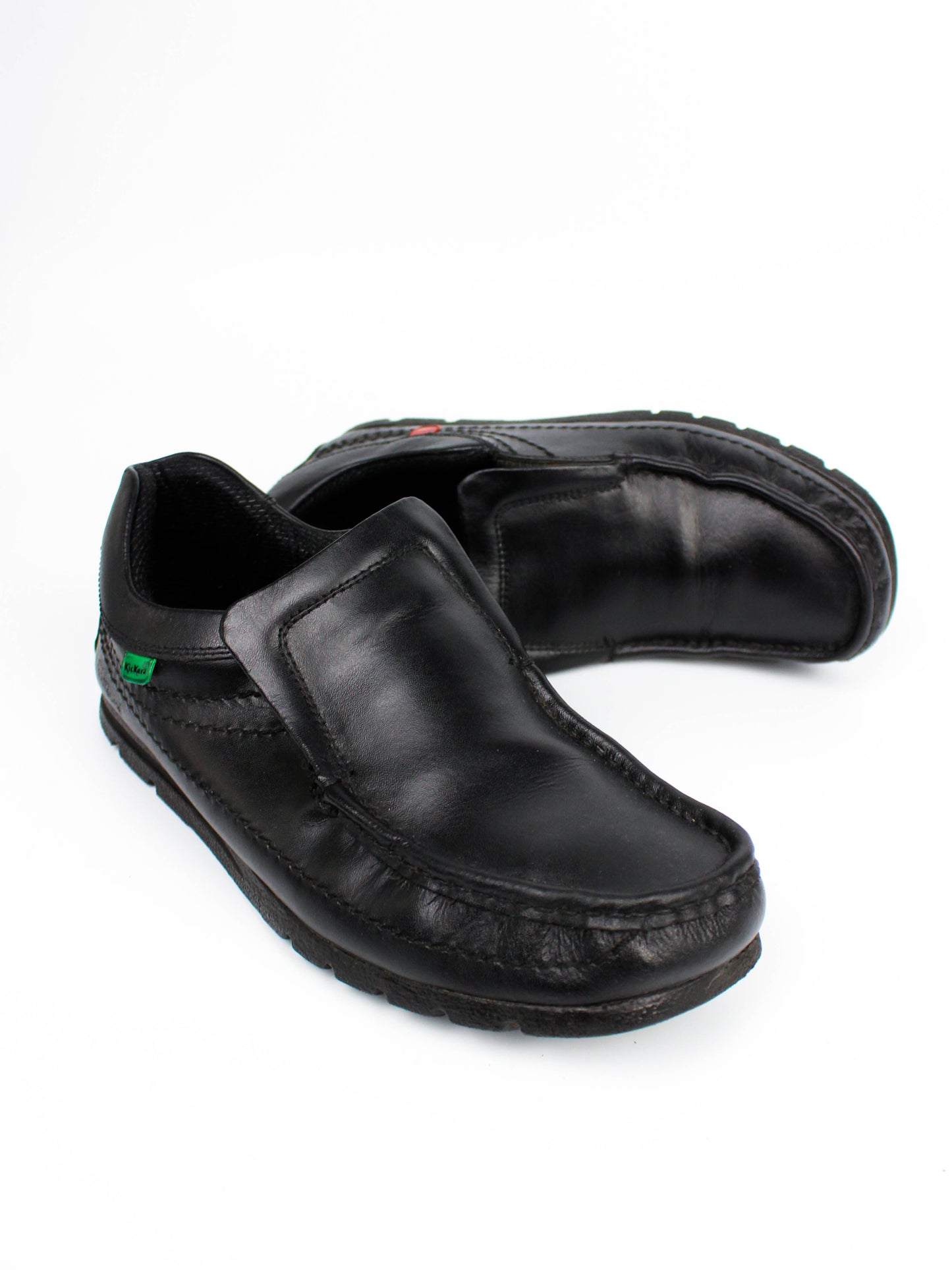 Kickers Kick Lo Black Leather