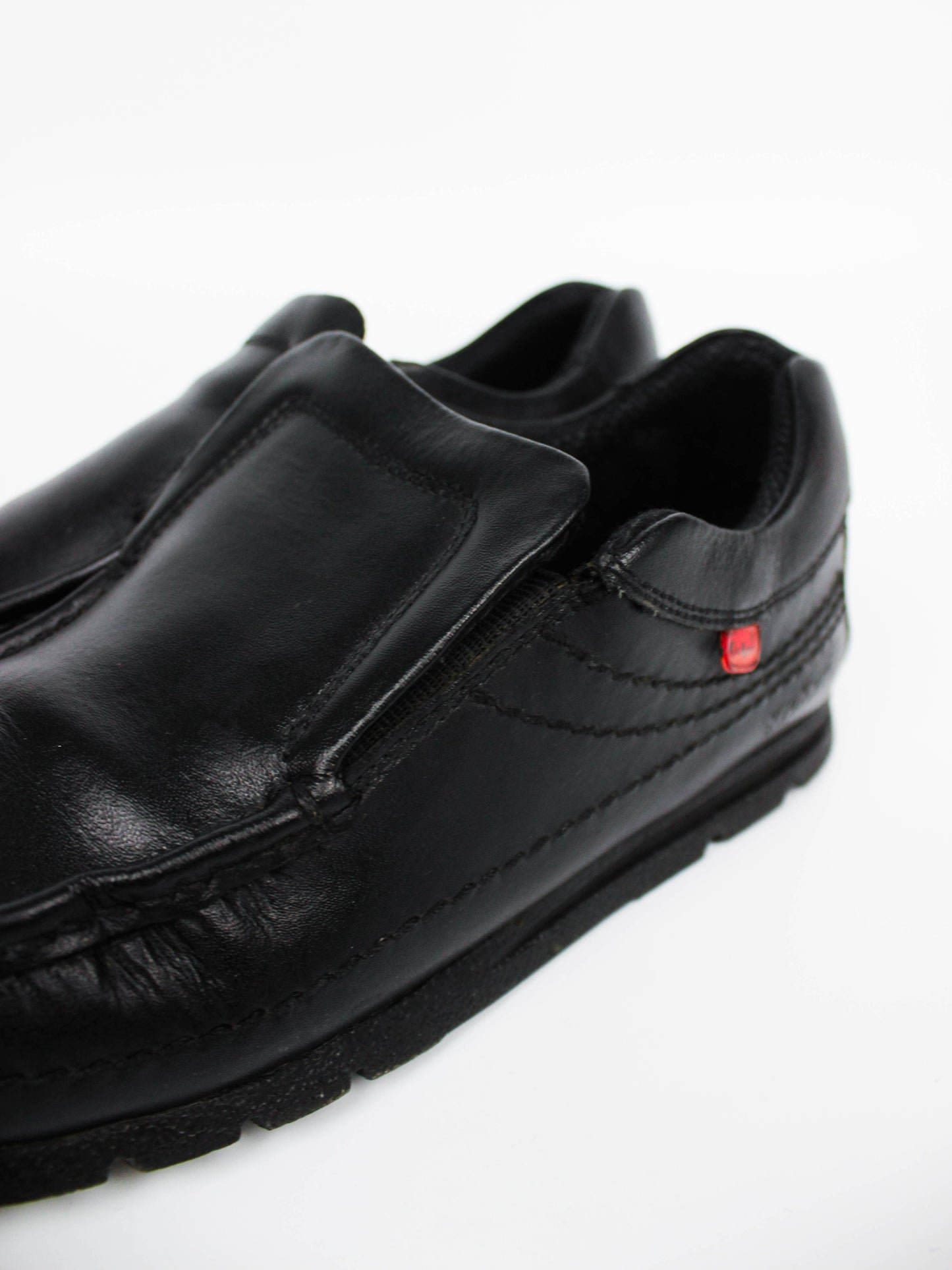 Kickers Kick Lo Black Leather