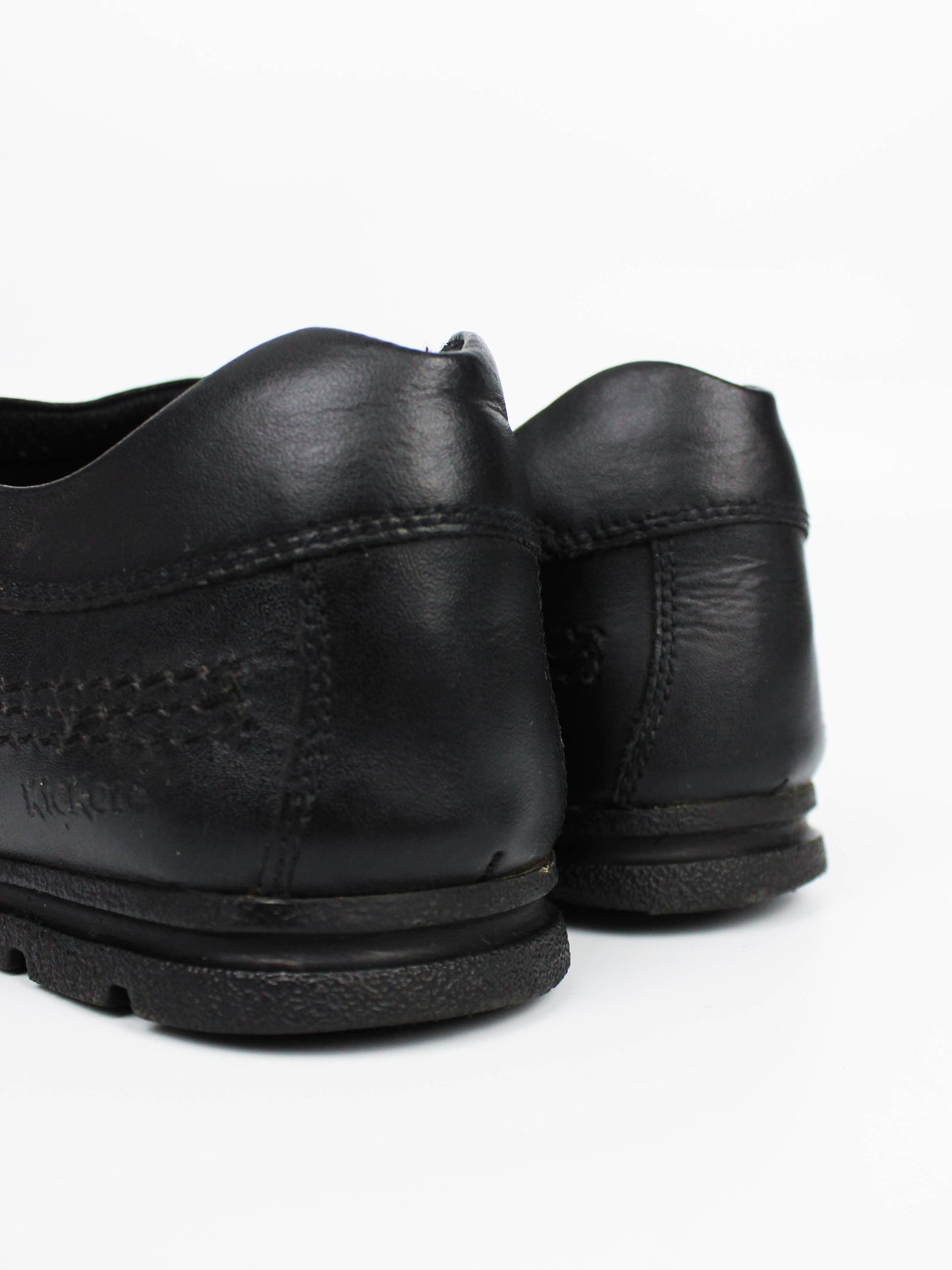 Kickers Kick Lo Black Leather