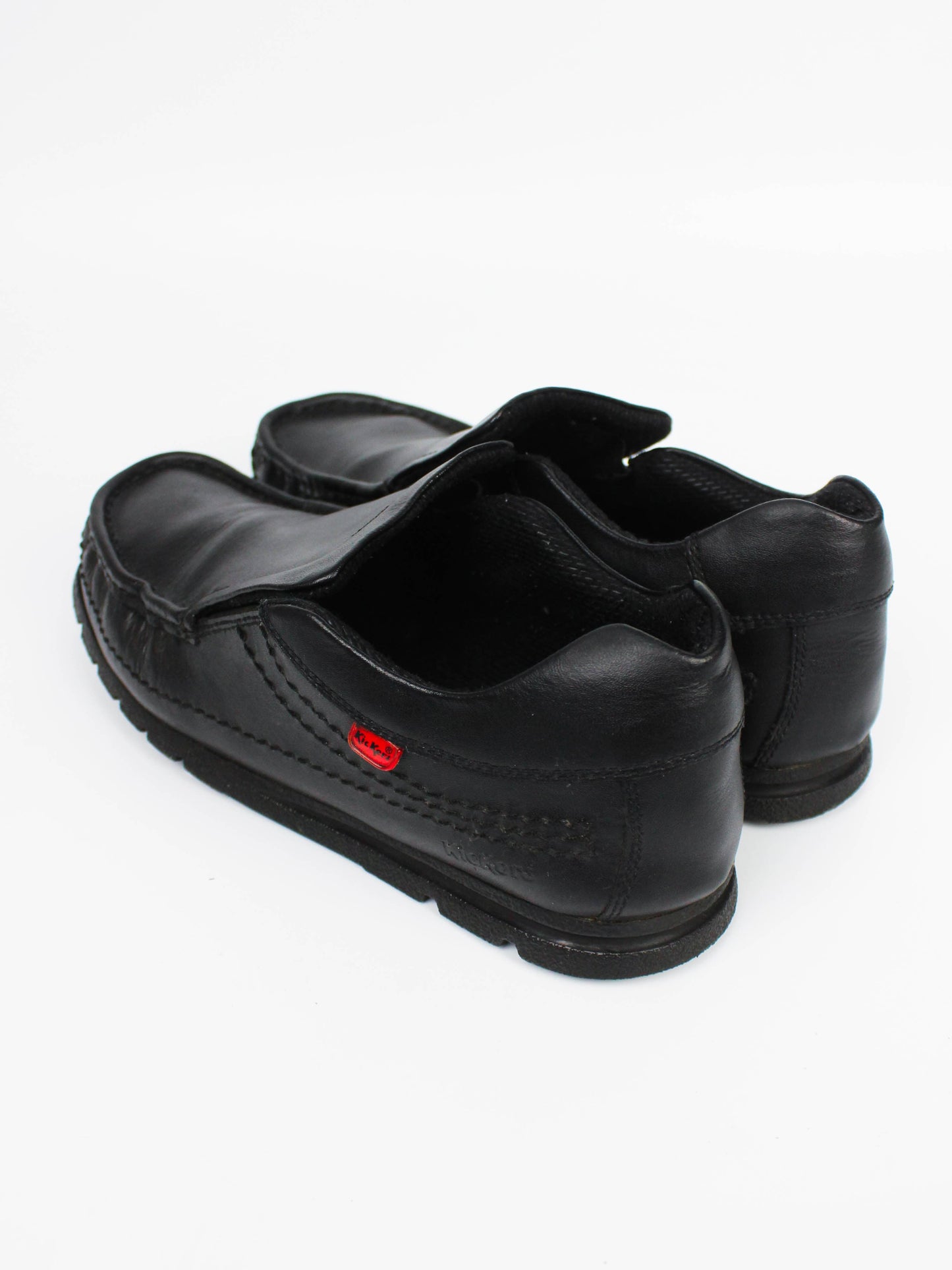 Kickers Kick Lo Black Leather