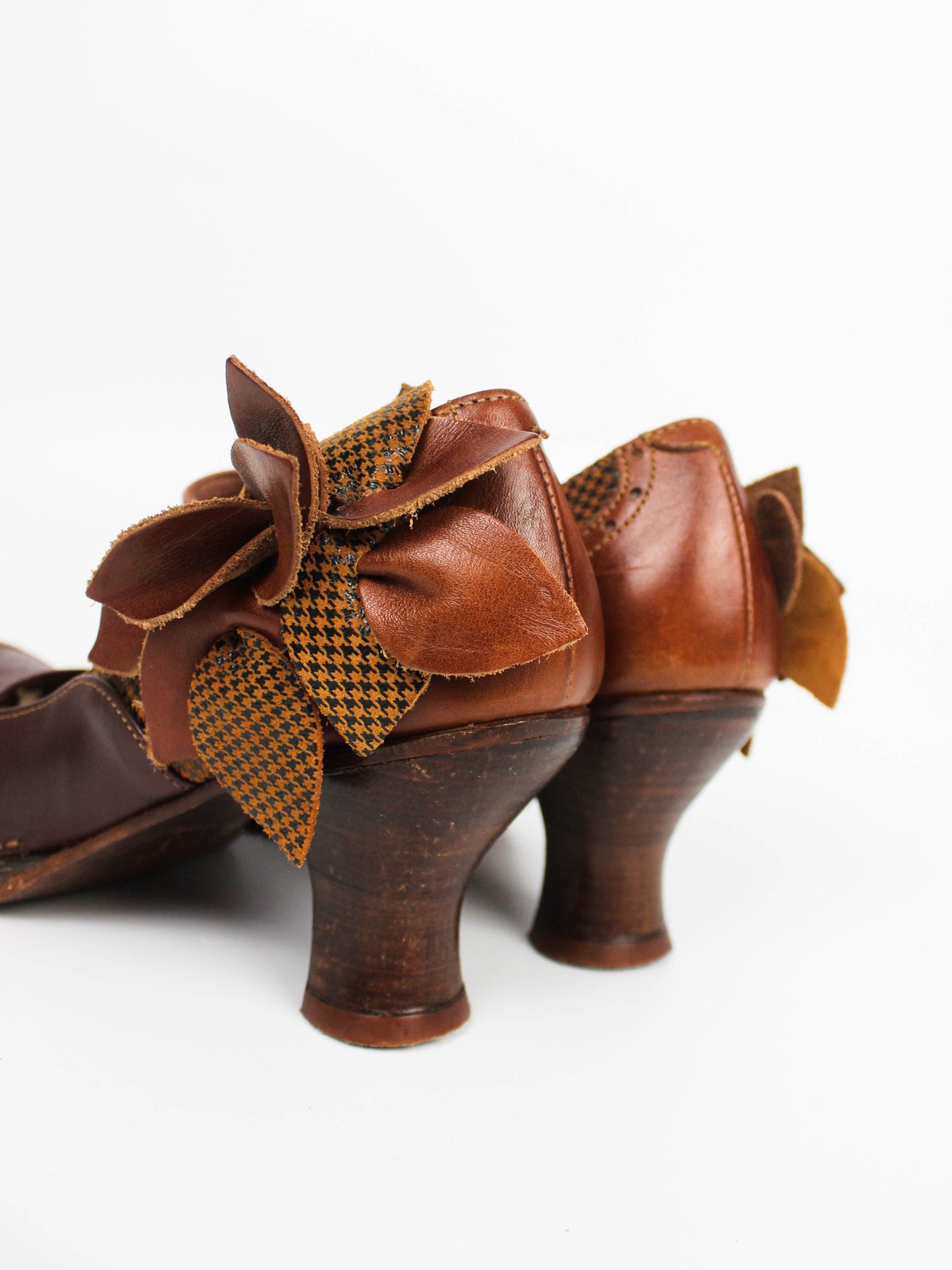 Neosens Mary Jane Brown Leather Bow