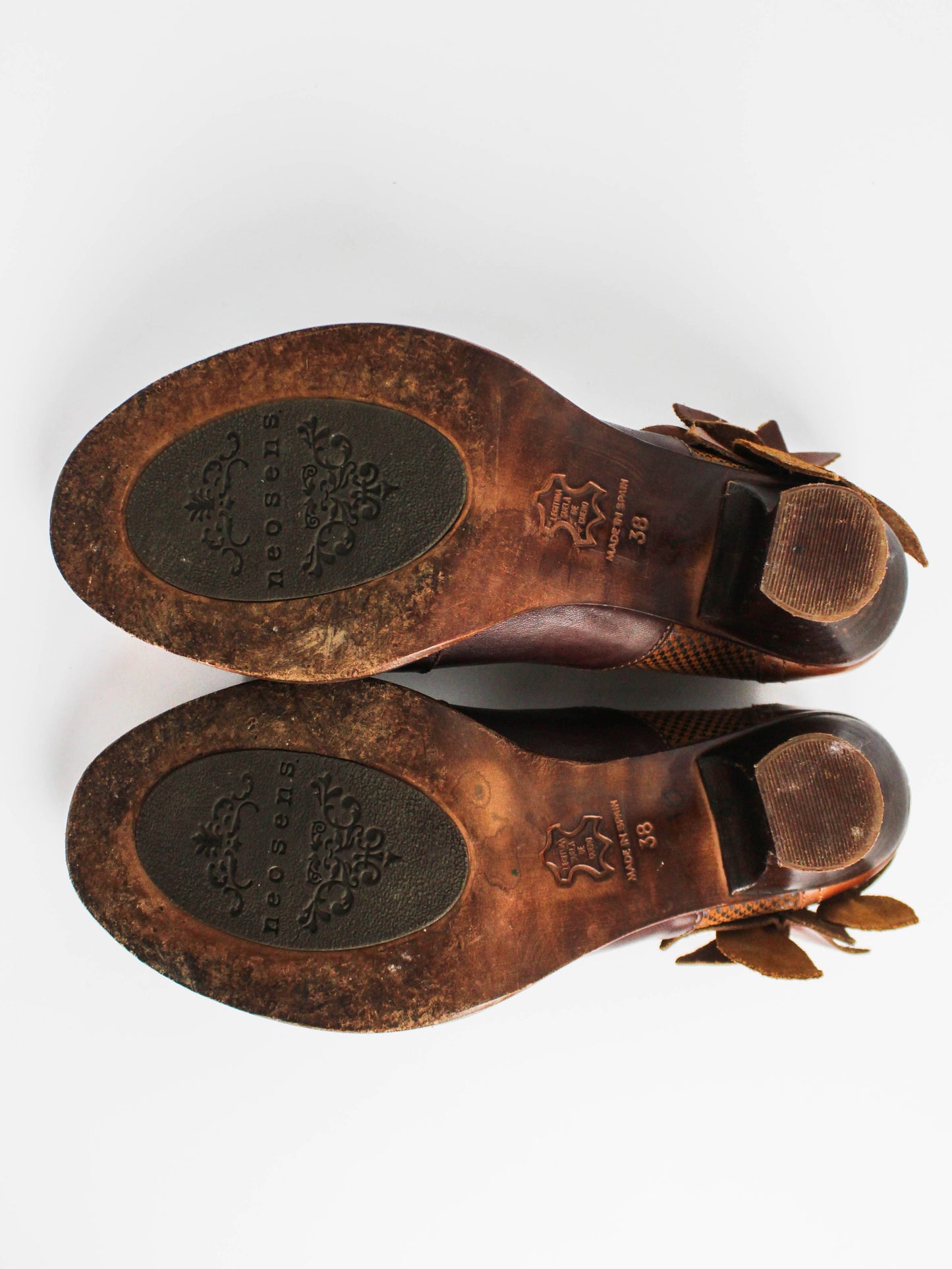 Neosens Mary Jane Brown Leather Bow
