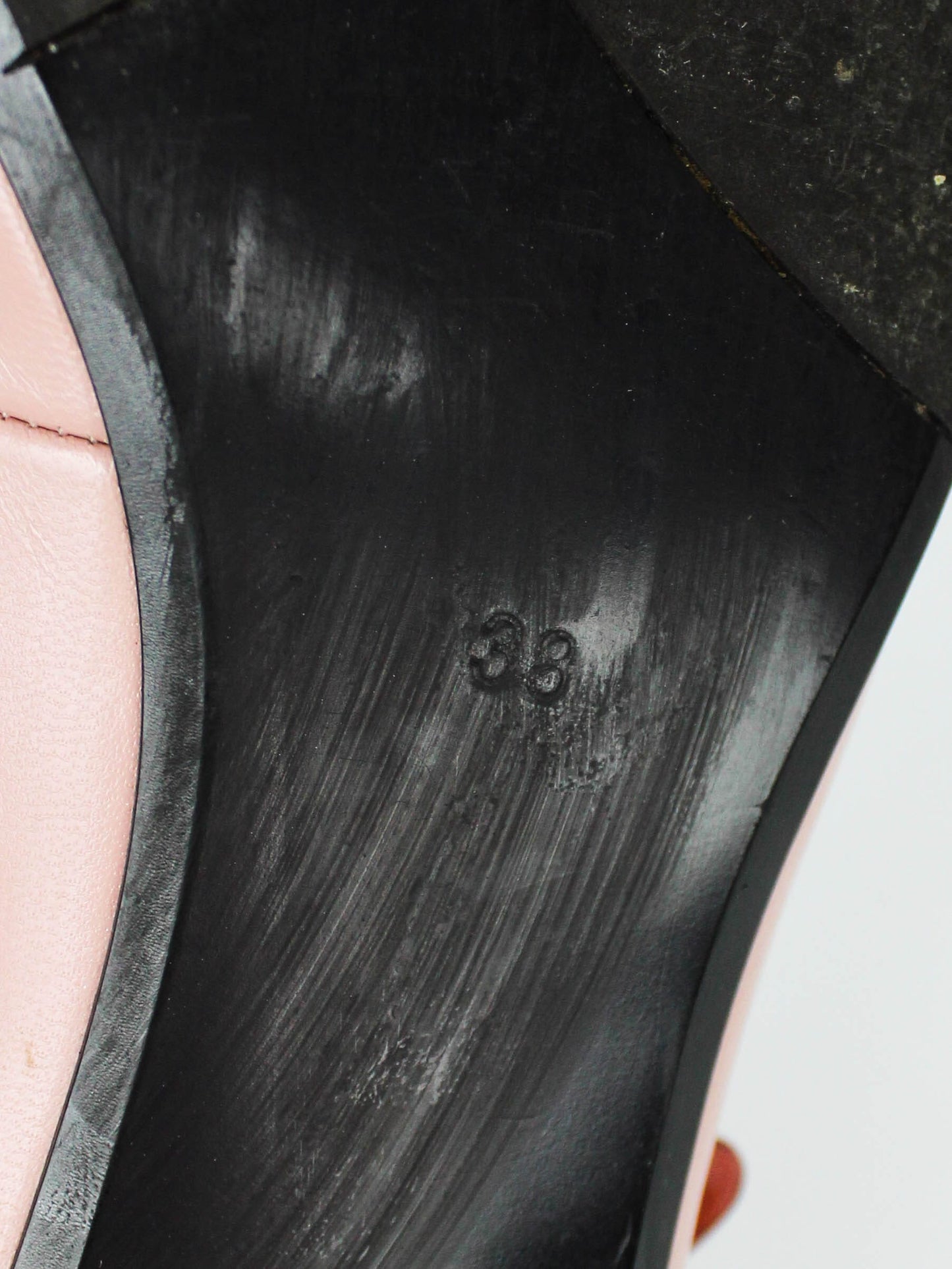 U'LEAD Pink Square Toe Leather Loafers