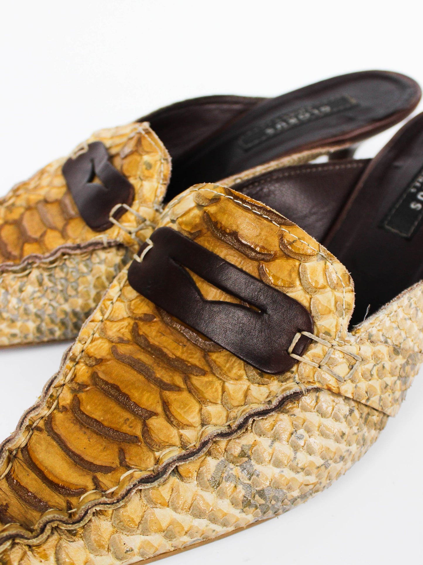 Globus Shoes Woven Leather Mules