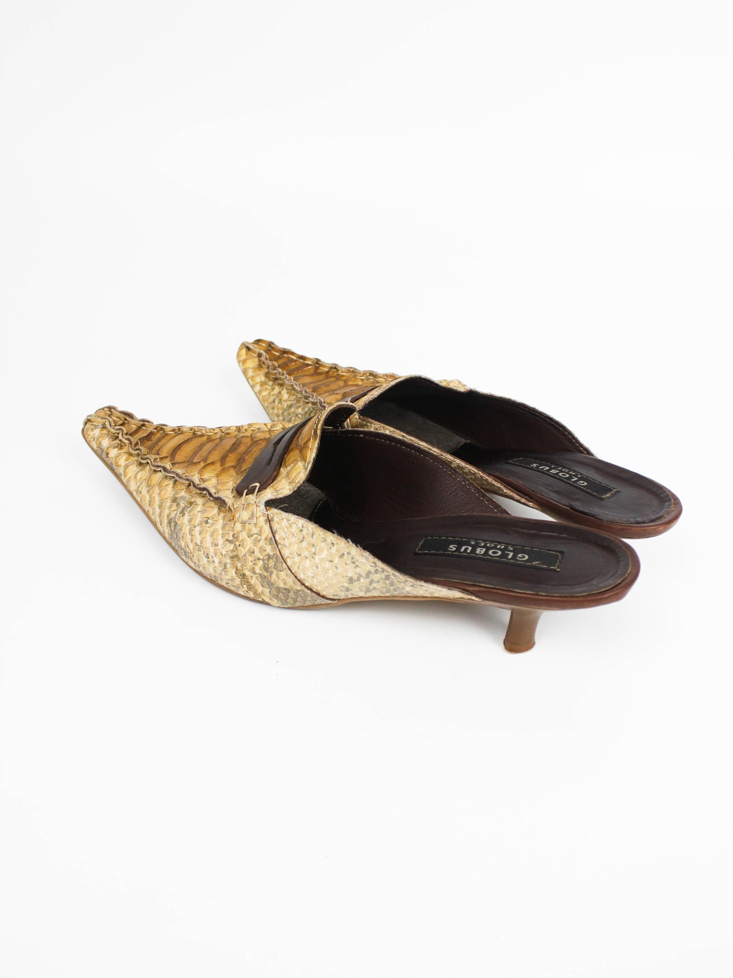 Globus Shoes Woven Leather Mules