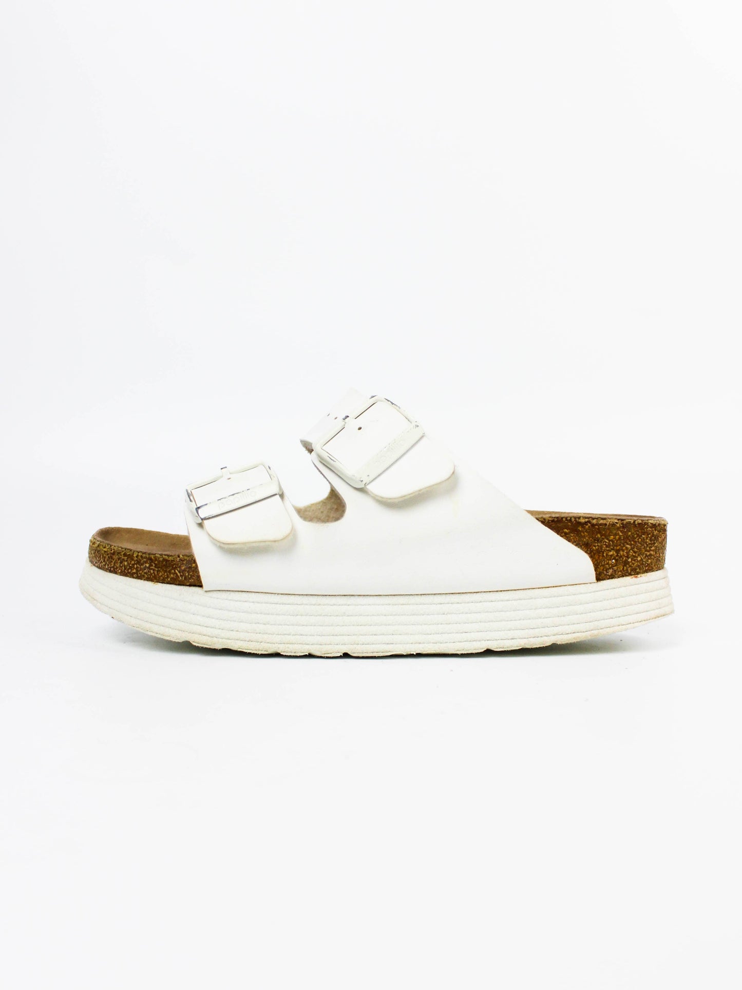 Birkenstock Papillio Arizona Platform White Sandals