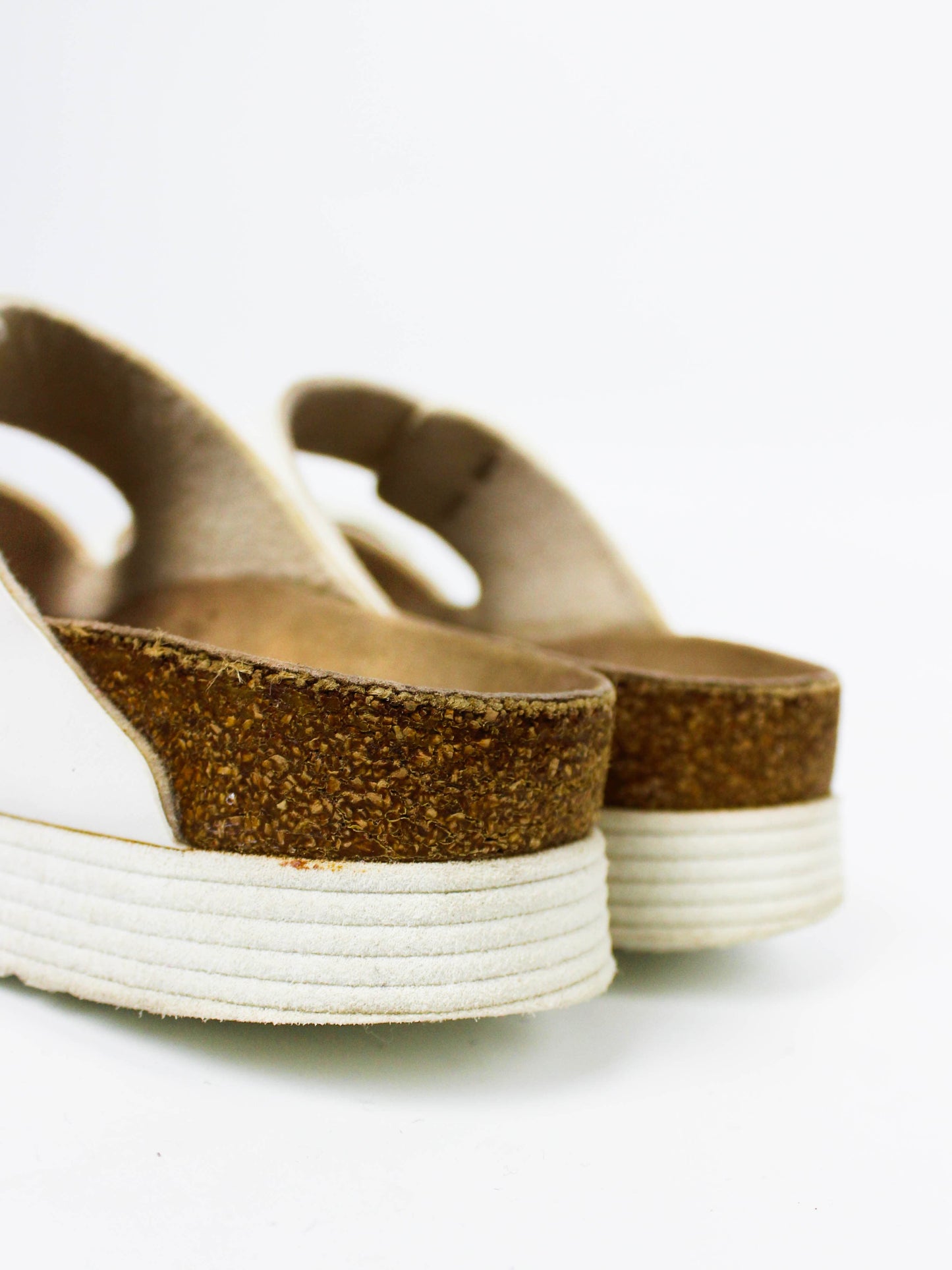 Birkenstock Papillio Arizona Platform White Sandals