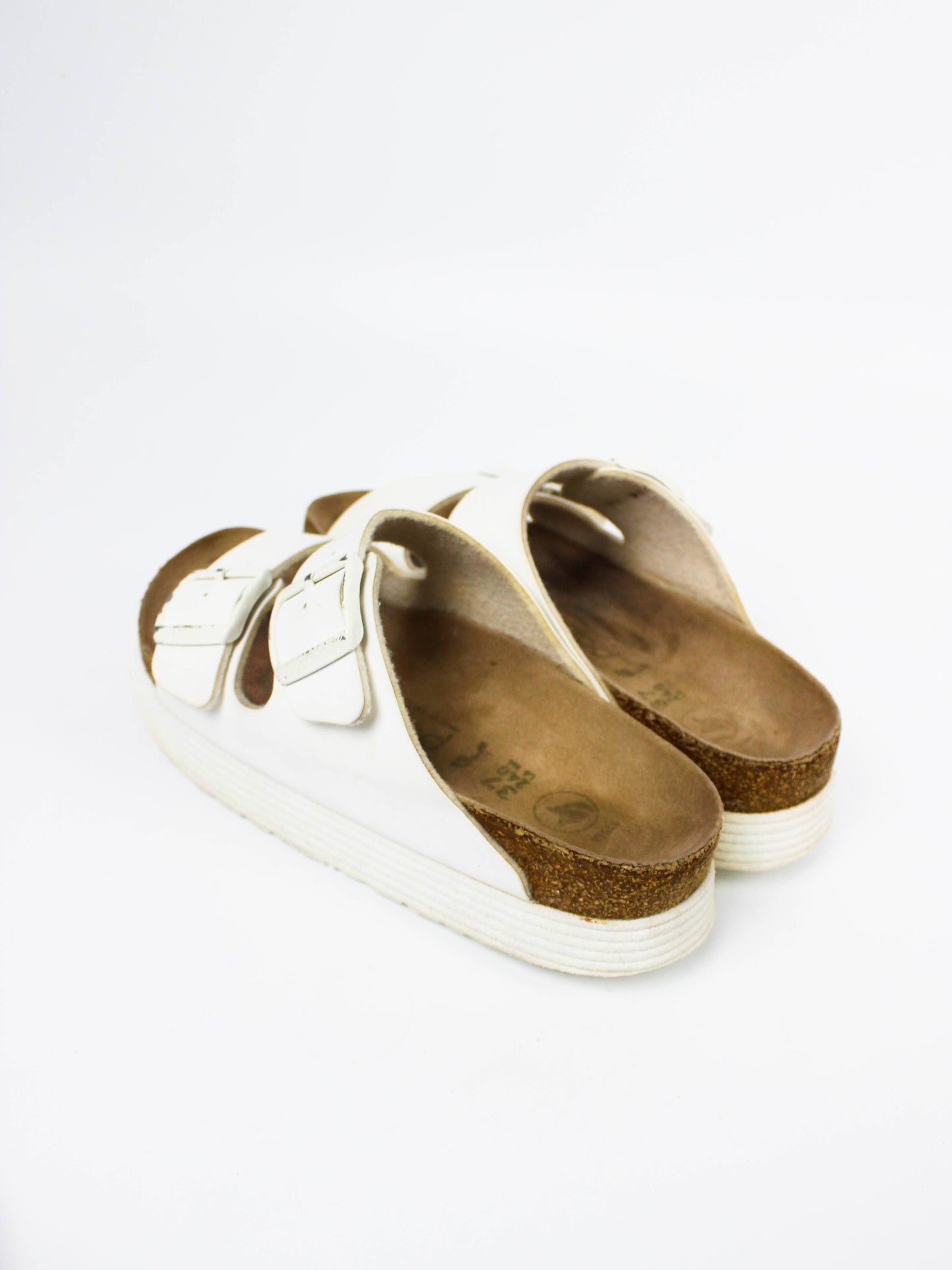 Birkenstock Papillio Arizona Platform White Sandals