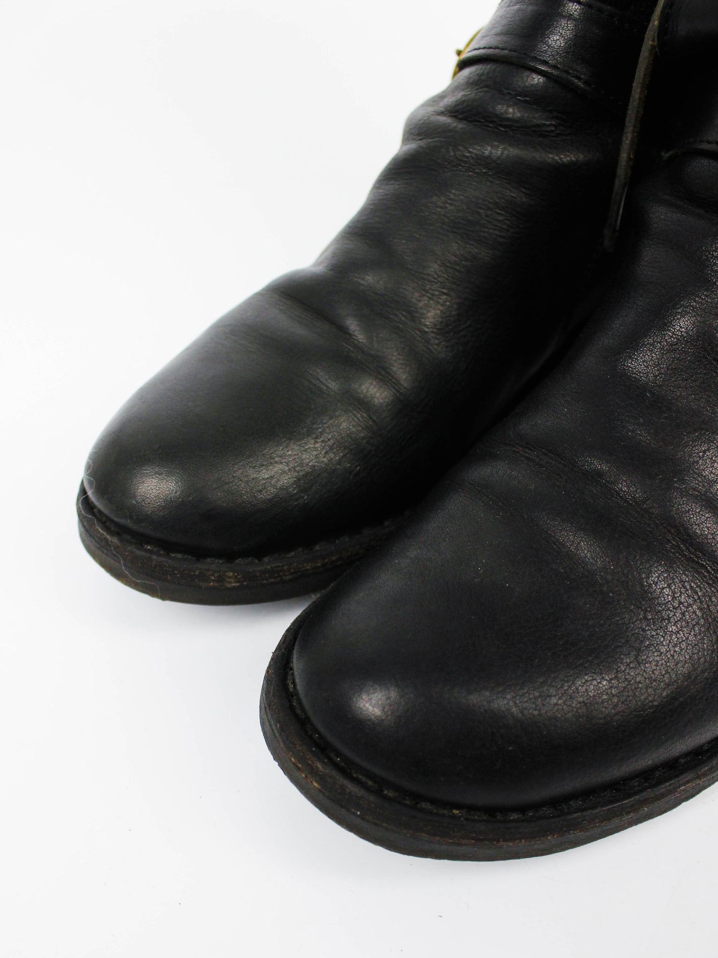 A.S.98 Black Leather Engineer Boots