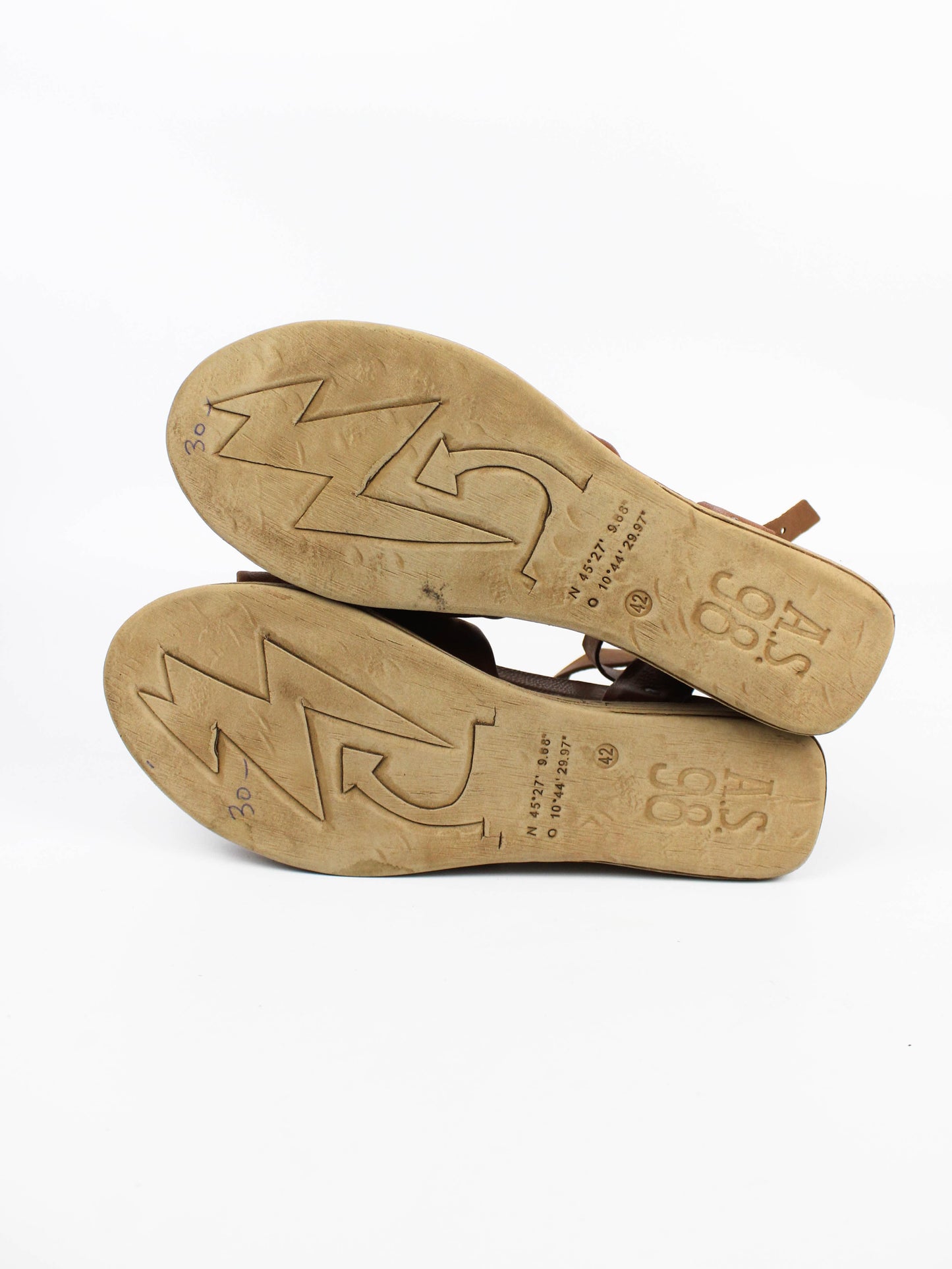 A.S.98 Brown Leather Bow Sandals