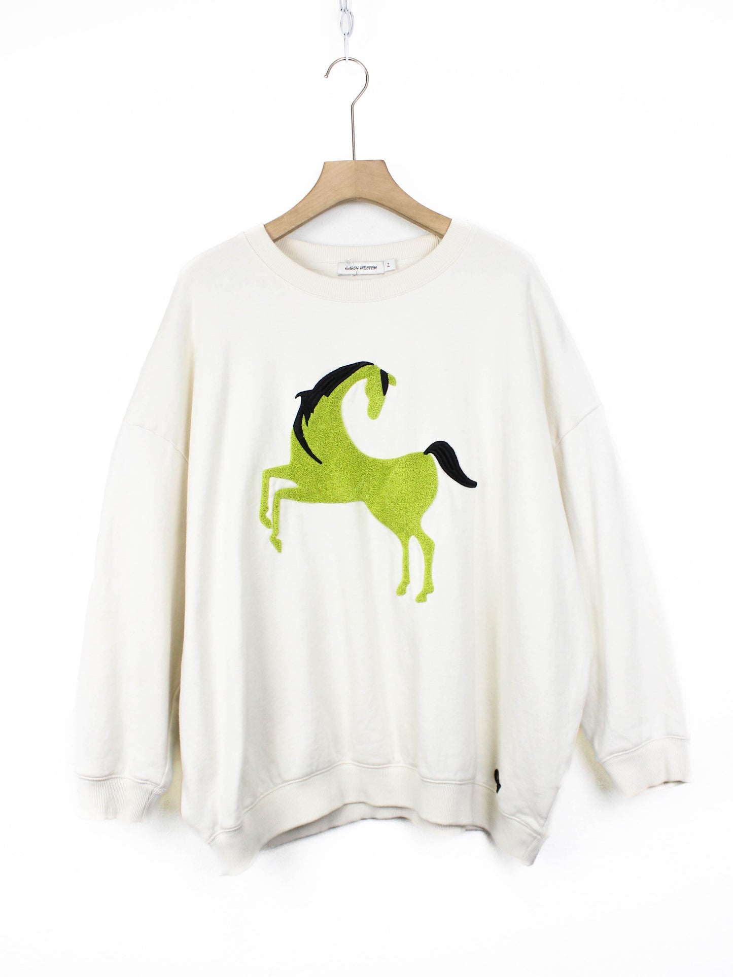 Світшот Carven Wester із вишивкою коника