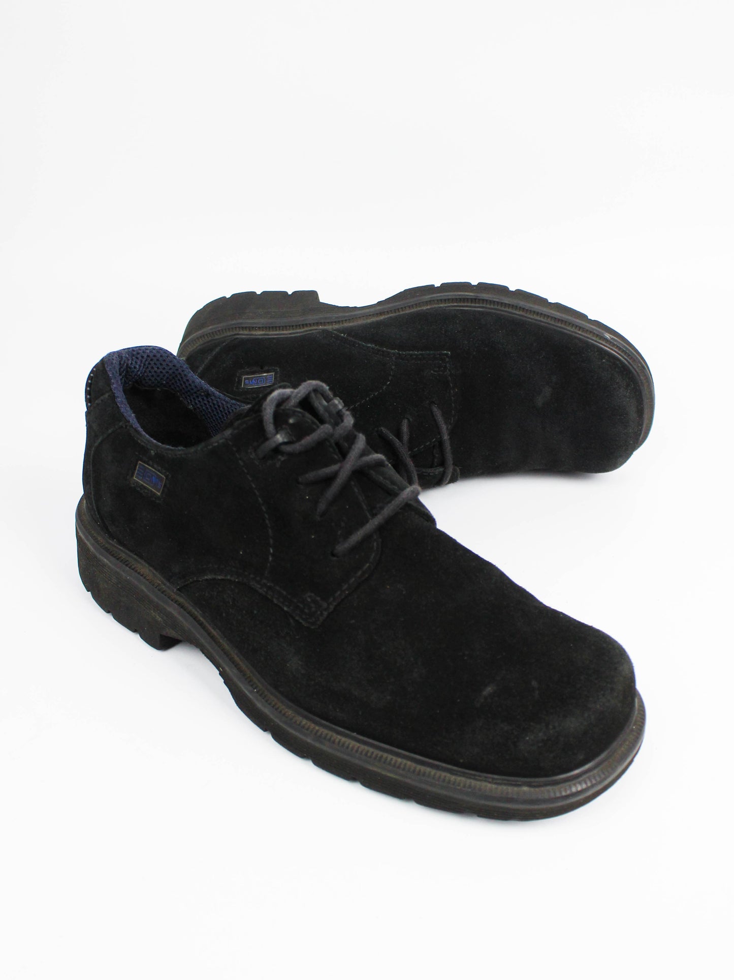 Dr. Martens Black Suede Derby Shoes Made in England