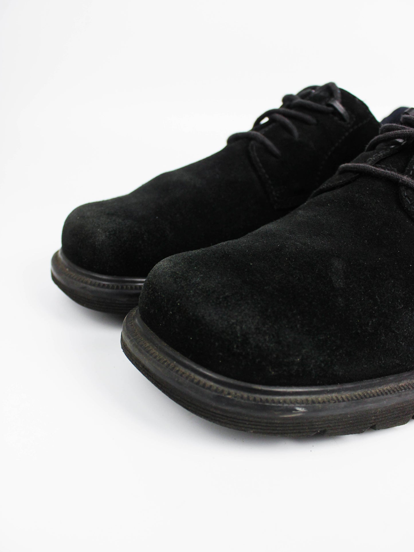 Dr. Martens Black Suede Derby Shoes Made in England