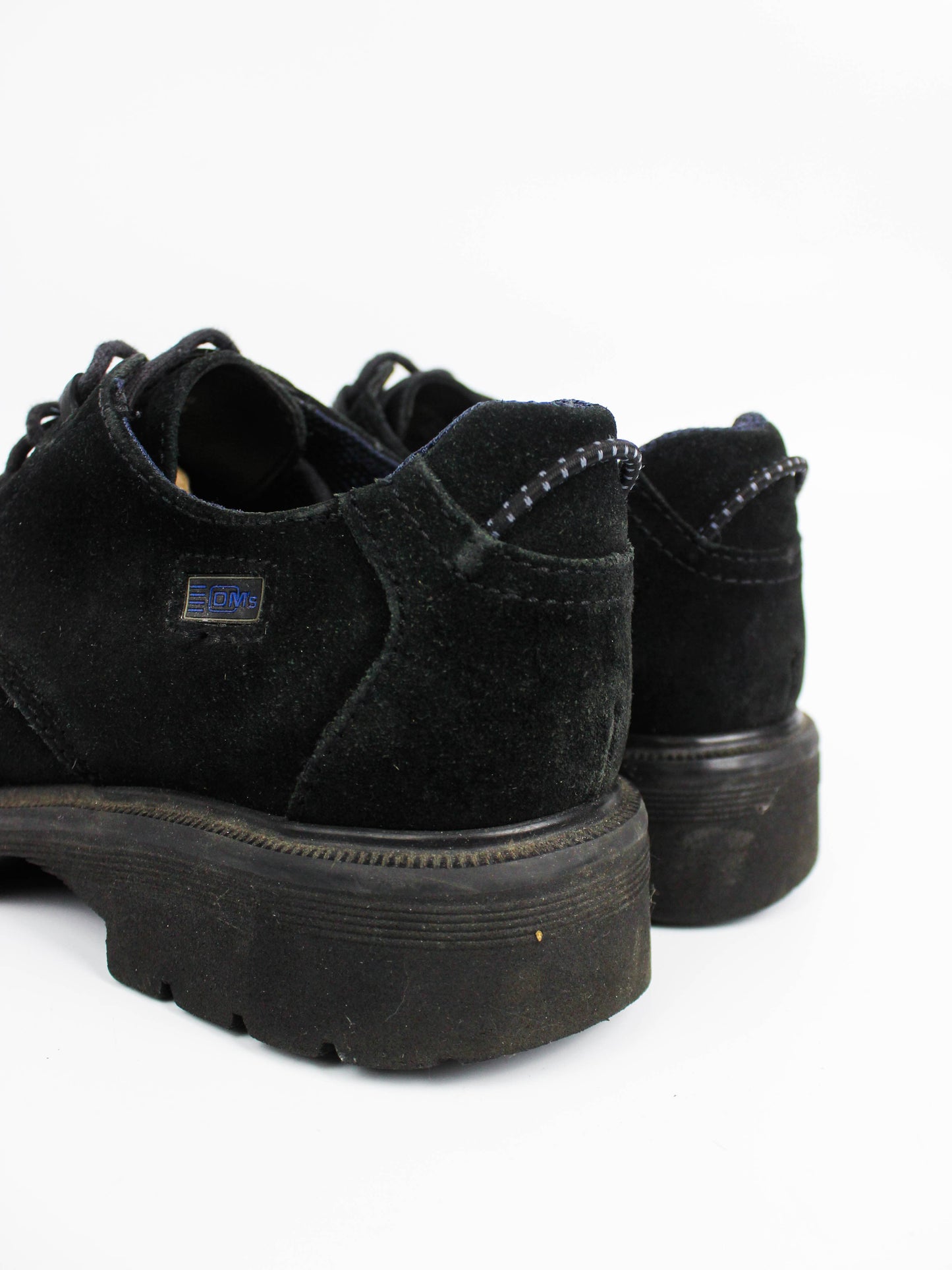 Dr. Martens Black Suede Derby Shoes Made in England