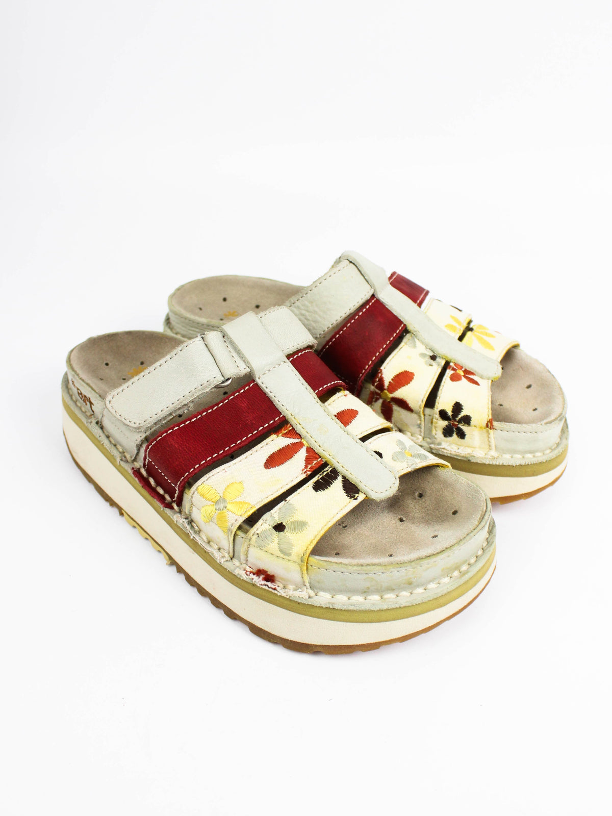 The Art Company Floral Platform Sandals