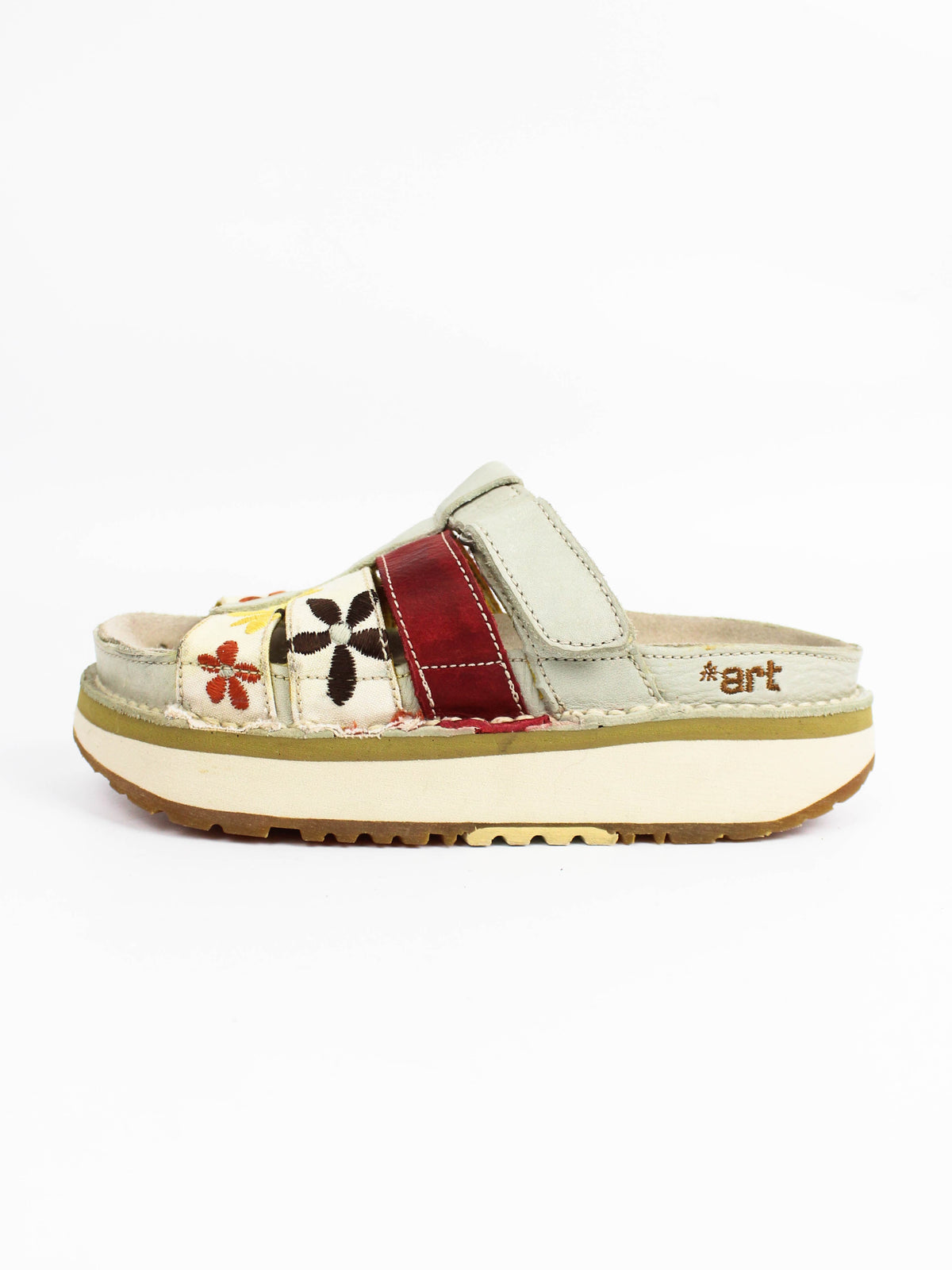 The Art Company Floral Platform Sandals