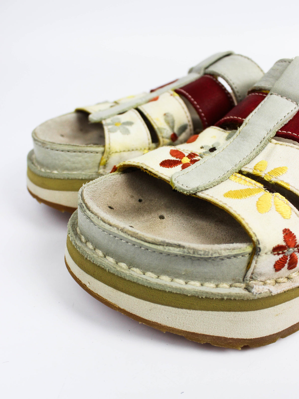 The Art Company Floral Platform Sandals