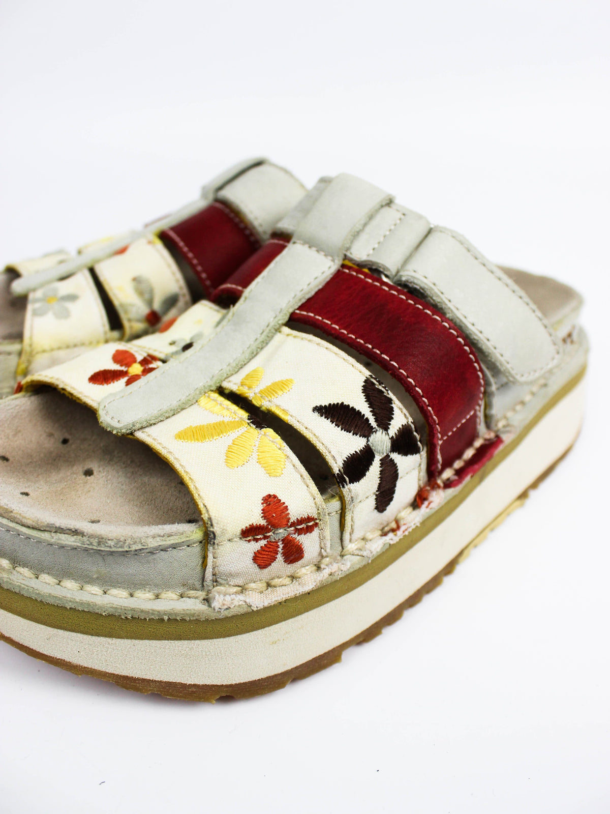 The Art Company Floral Platform Sandals