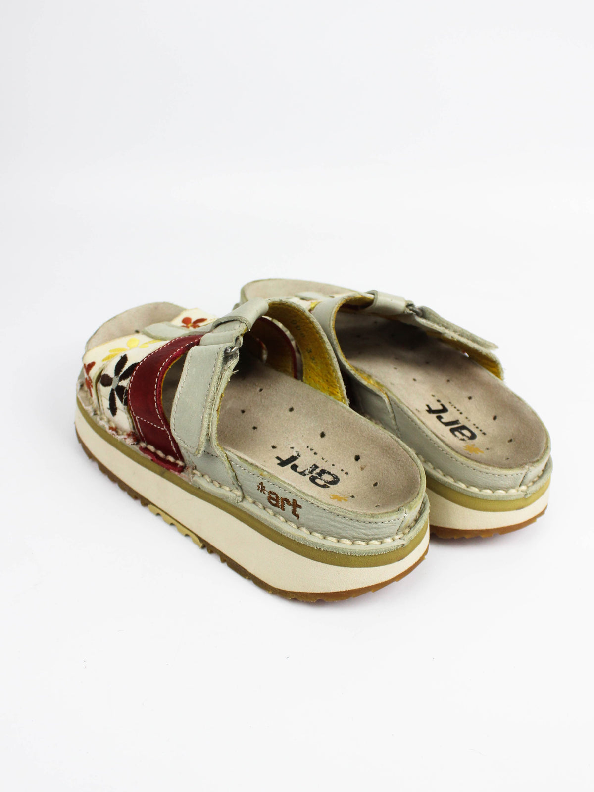 The Art Company Floral Platform Sandals