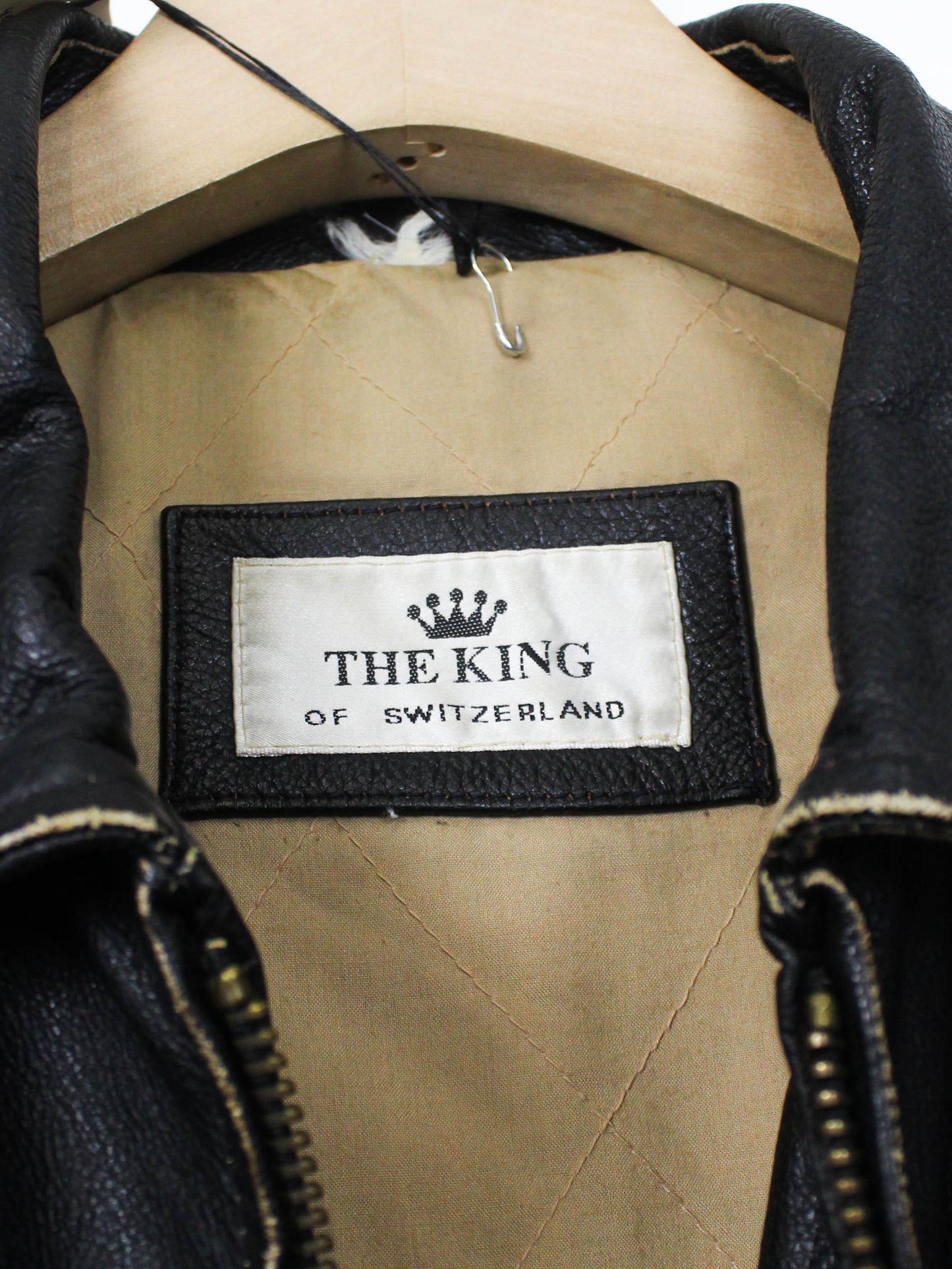 Шкіряна куртка The King of Switzerland
