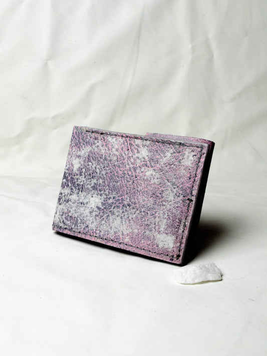 Pink/white marble bifold wallet