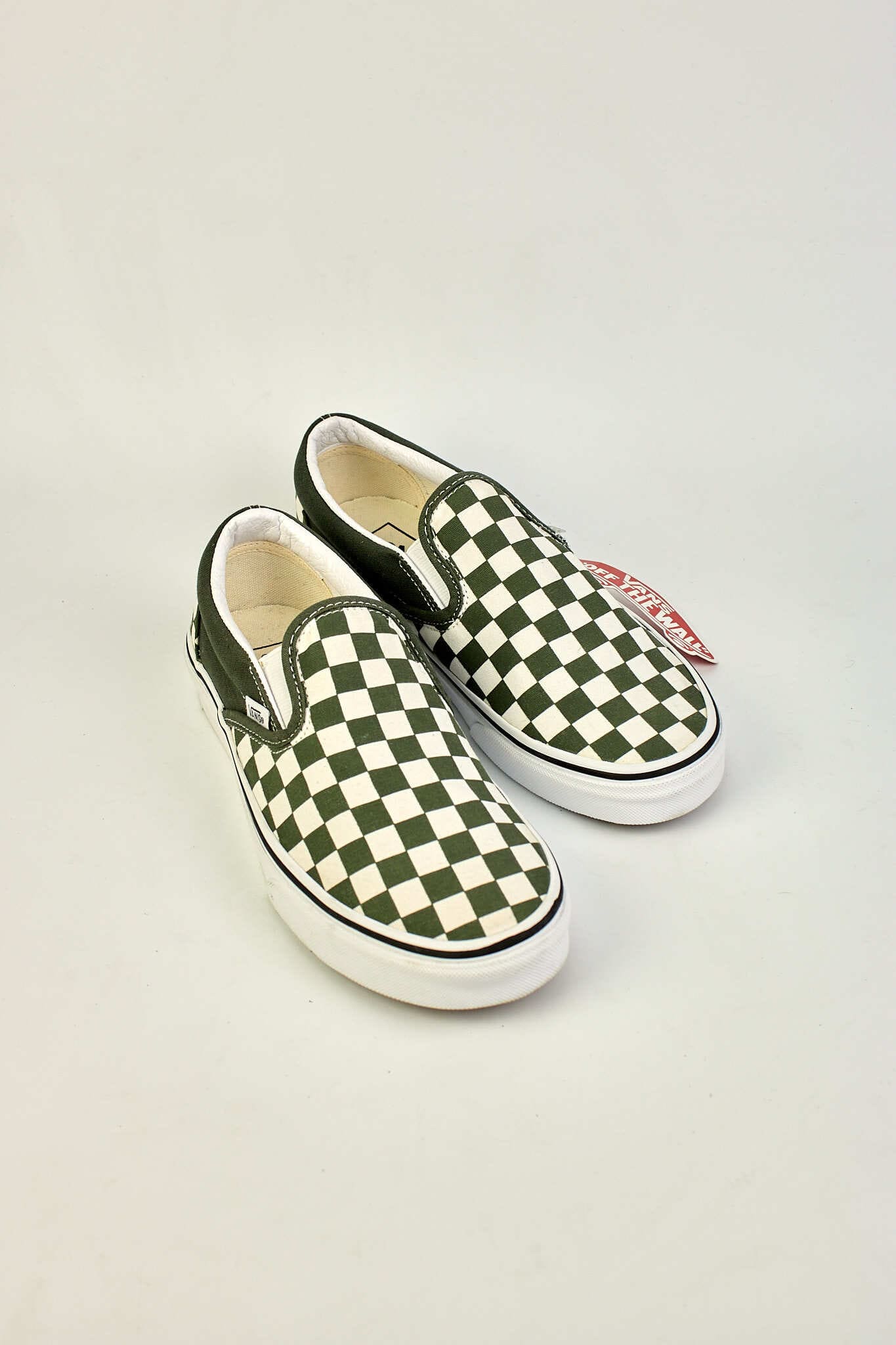 Vans Slip-on Checkerboard Green