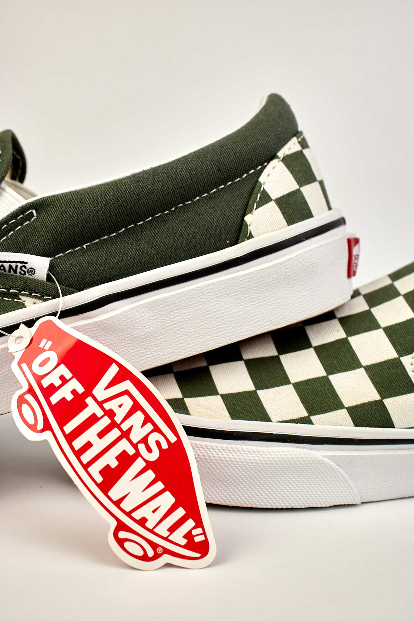 Vans Slip-on Checkerboard Green