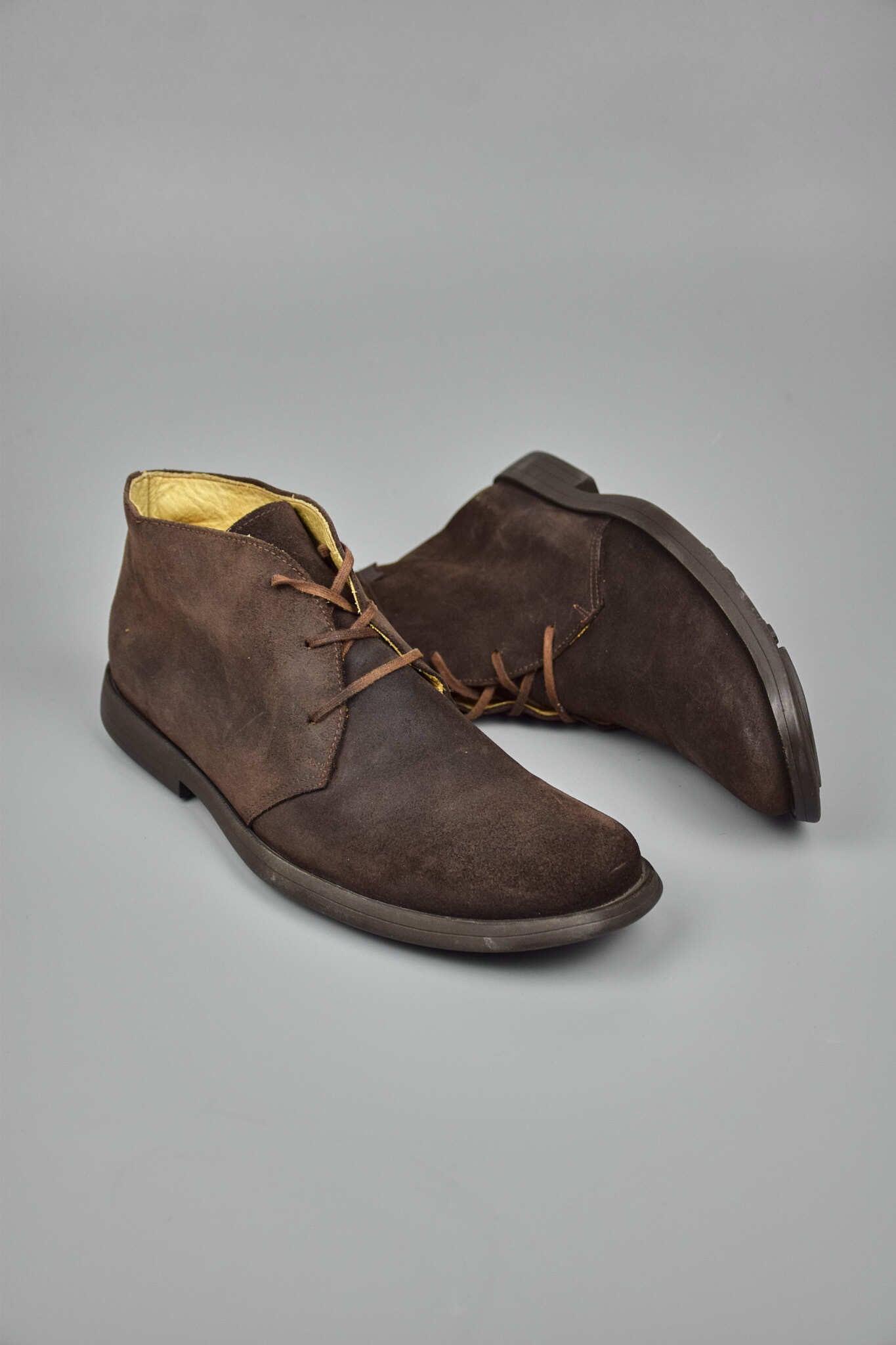 Camper Brown Suede Ankle Boots