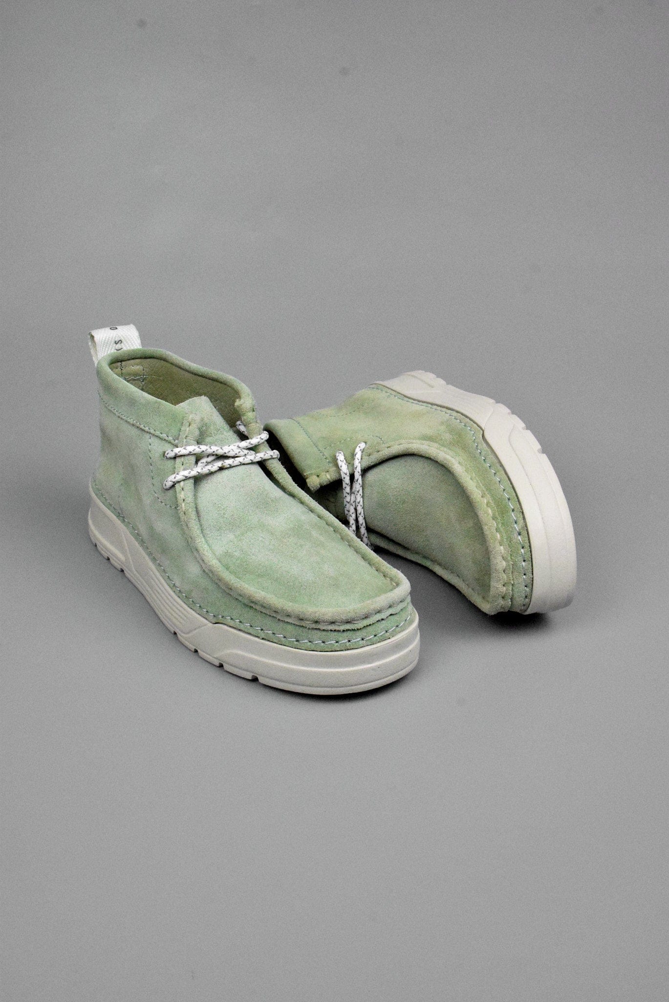 Clarks Origin Wallabee in Mint Suede