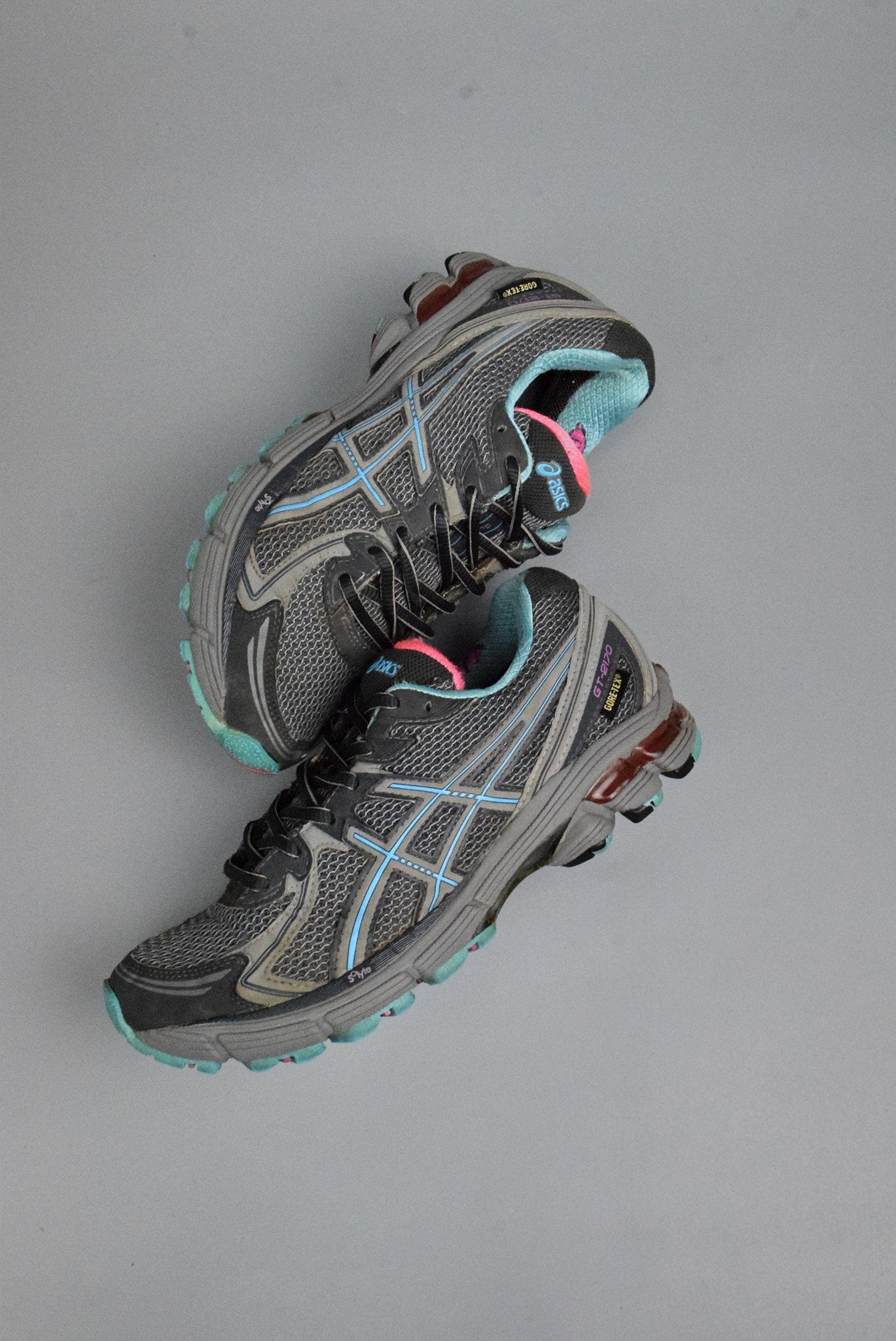 ASICS GT-2170 Trail Running Shoes Gray Blue Pink