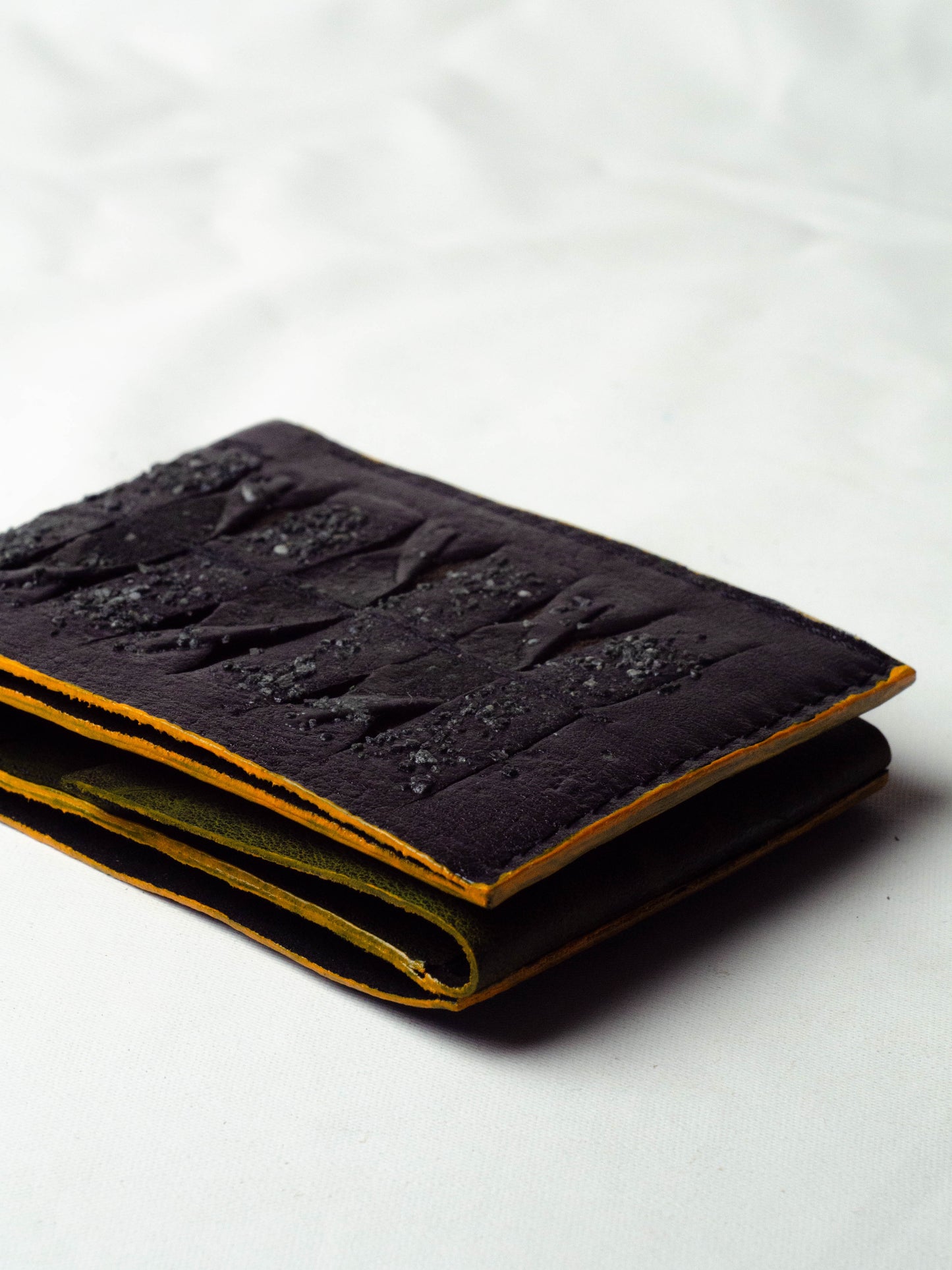 Mixed technique bifold wallet