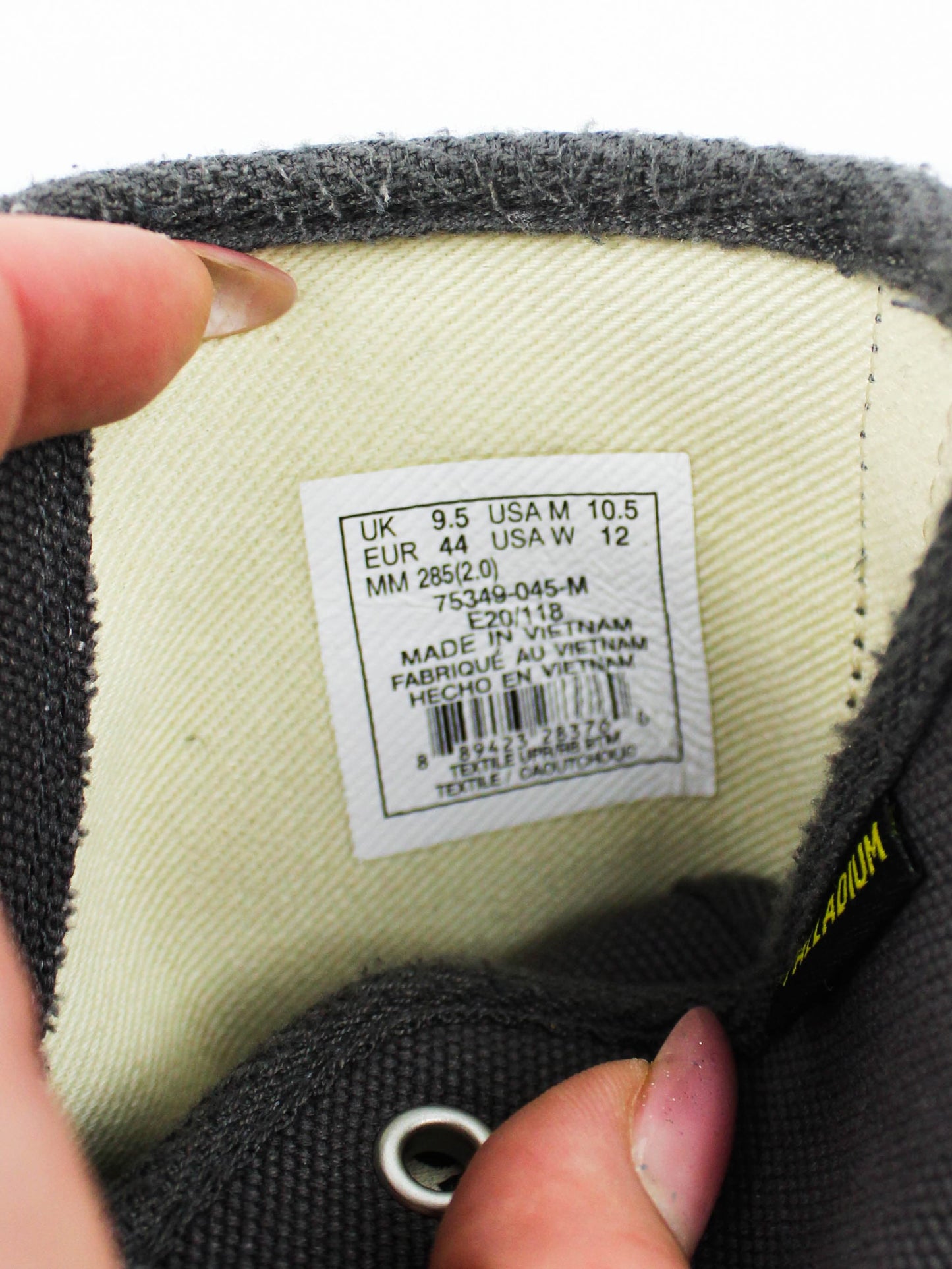 Palladium Pampa Hi Grey