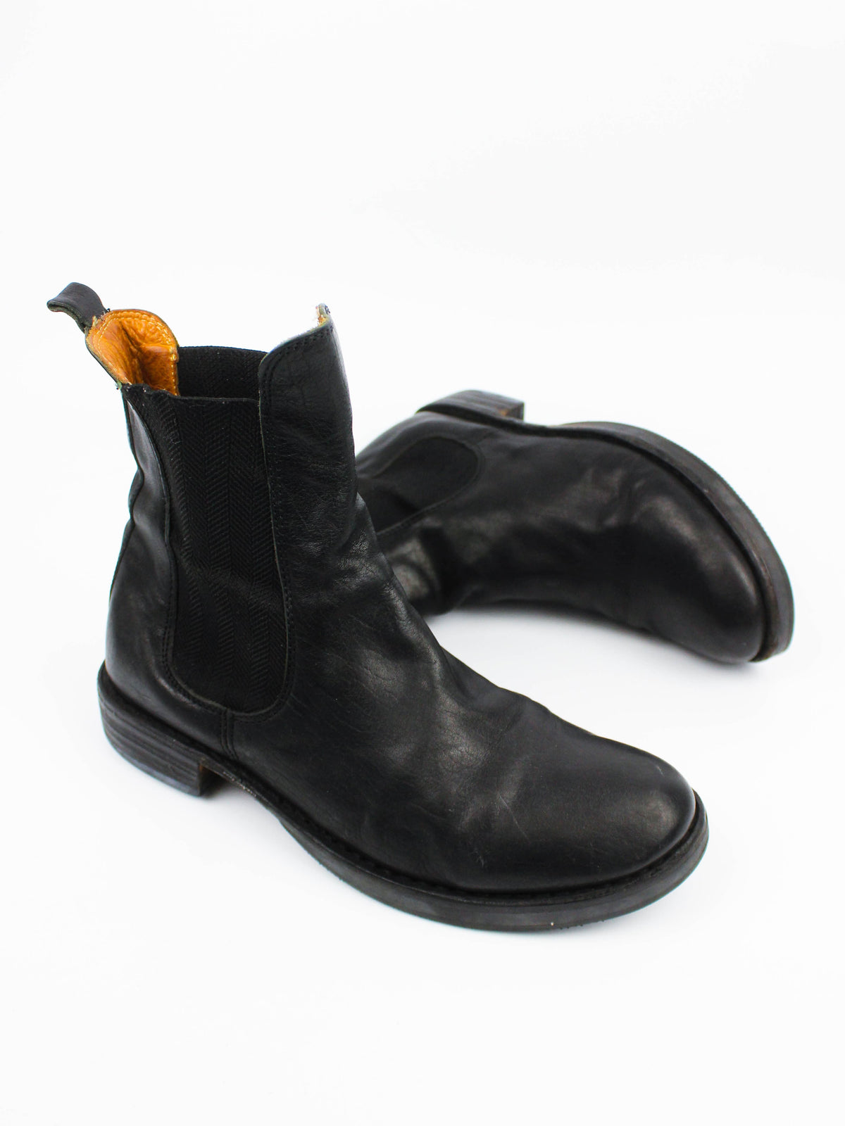 Fiorentini + Baker Black Leather Chelsea Boots