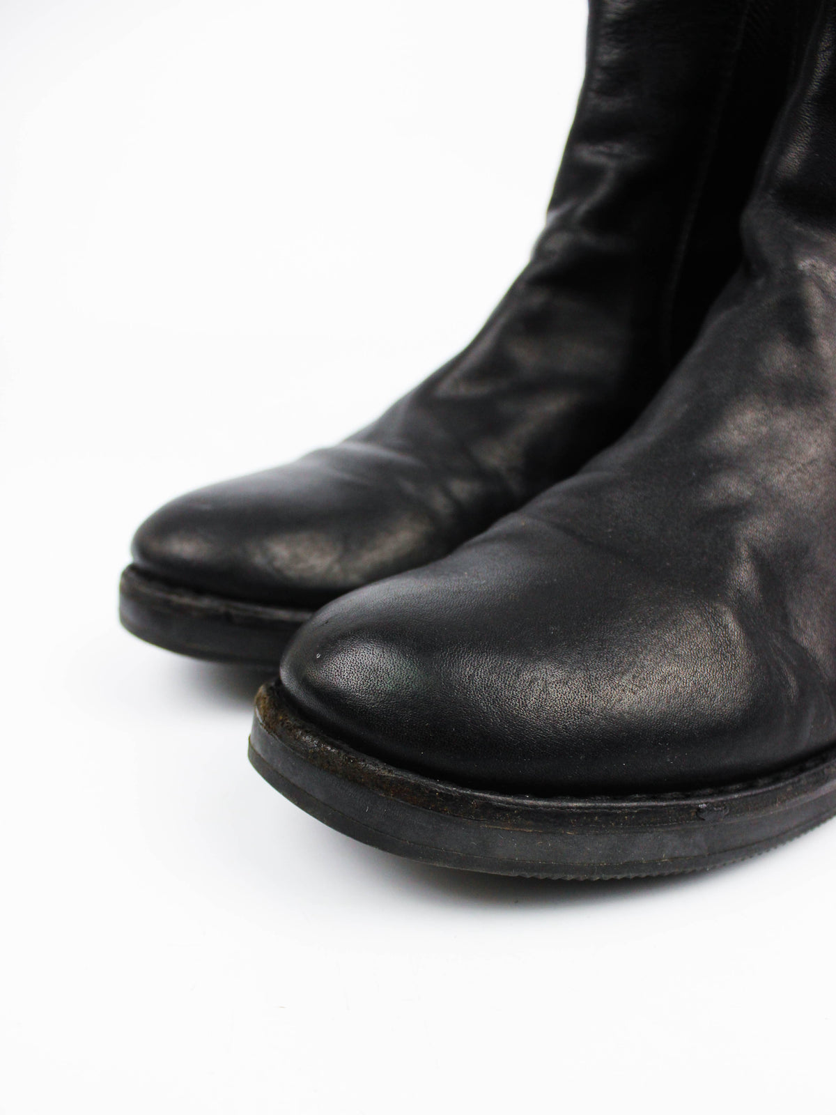 Fiorentini + Baker Black Leather Chelsea Boots