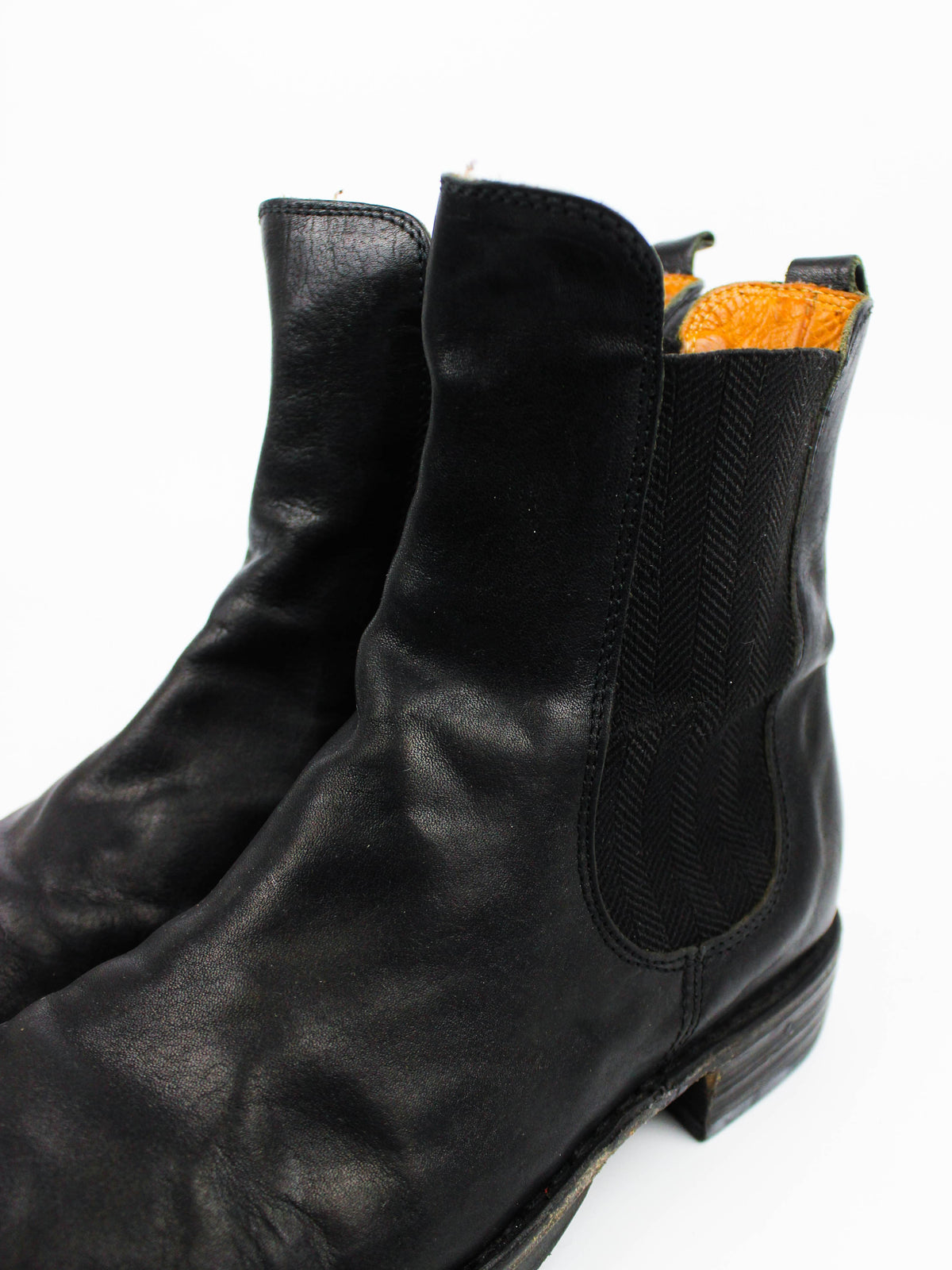 Fiorentini + Baker Black Leather Chelsea Boots