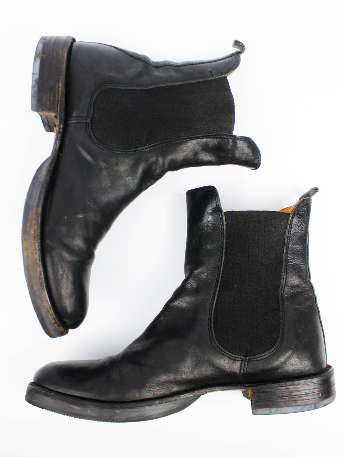 Fiorentini + Baker Black Leather Chelsea Boots