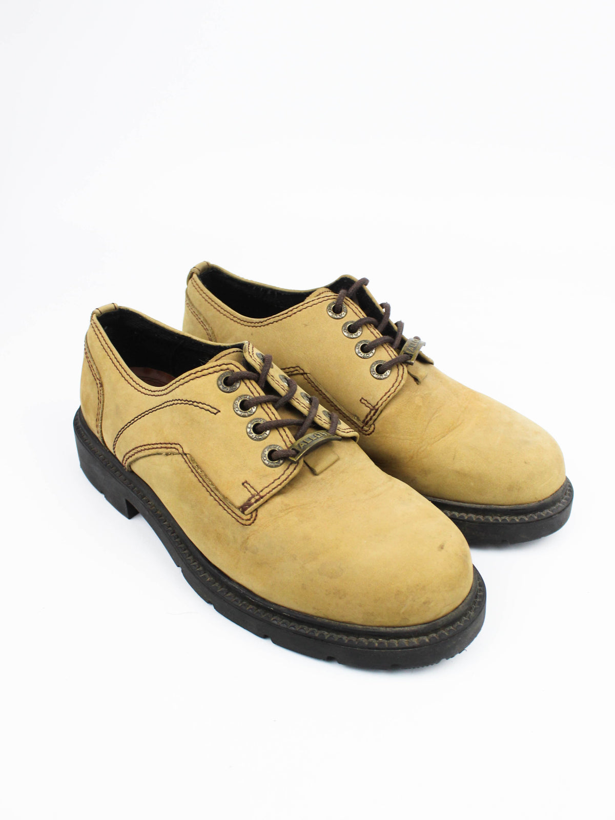 Alloy Brown Leather Work Shoes