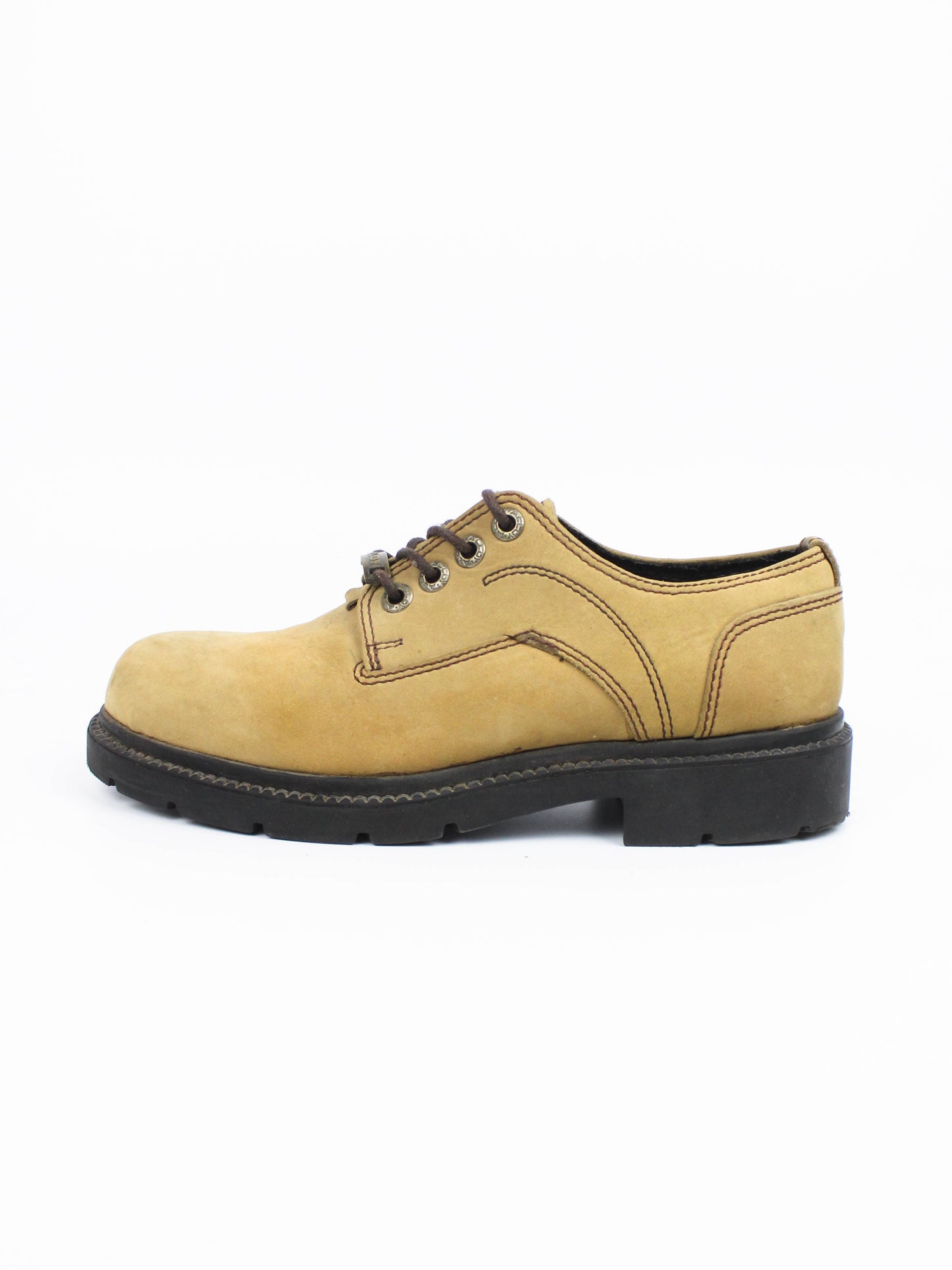 Alloy Brown Leather Work Shoes