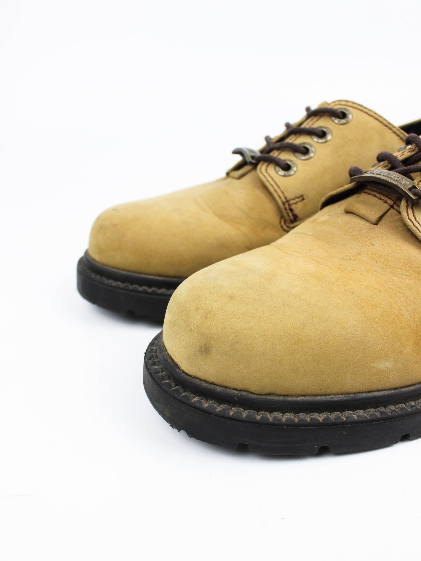 Alloy Brown Leather Work Shoes