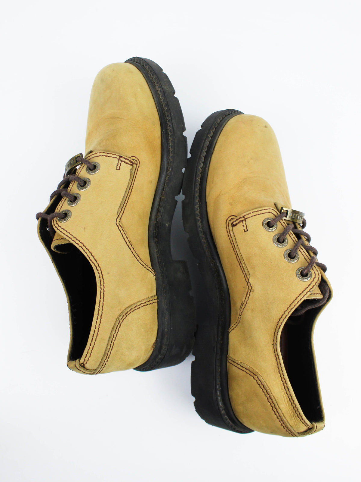 Alloy Brown Leather Work Shoes
