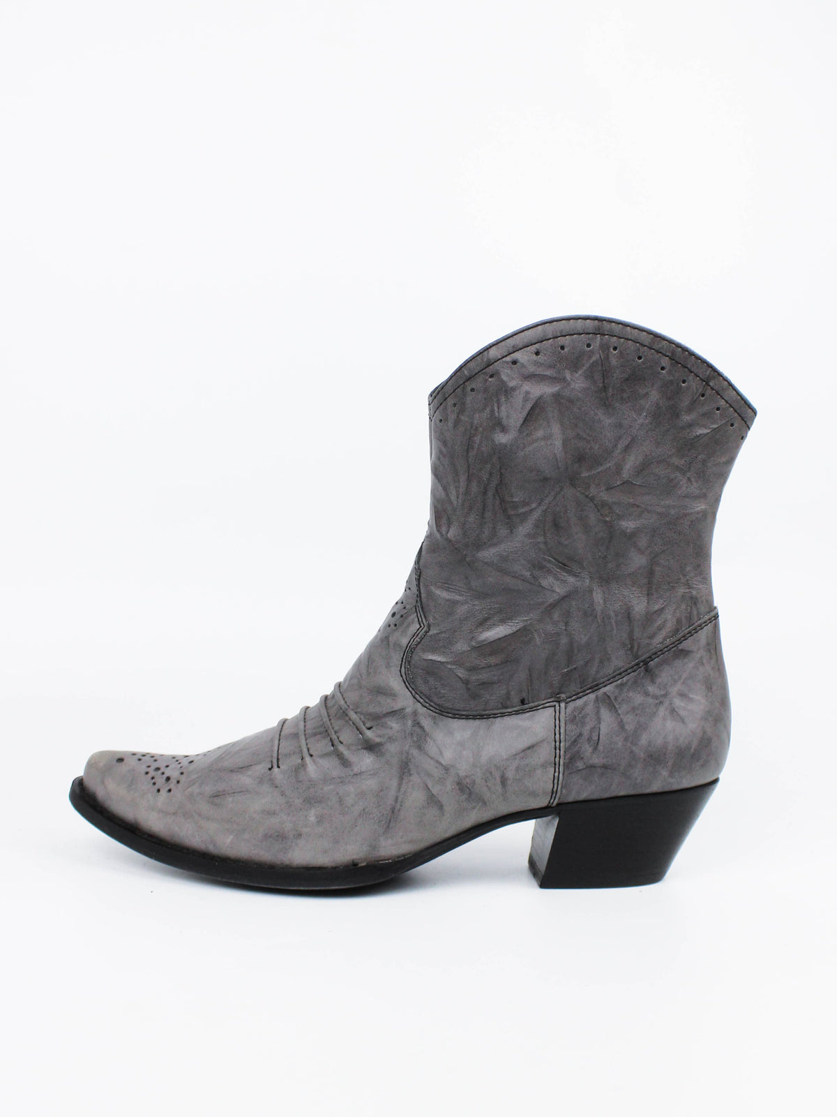Gabor Western Boots Grey Leather